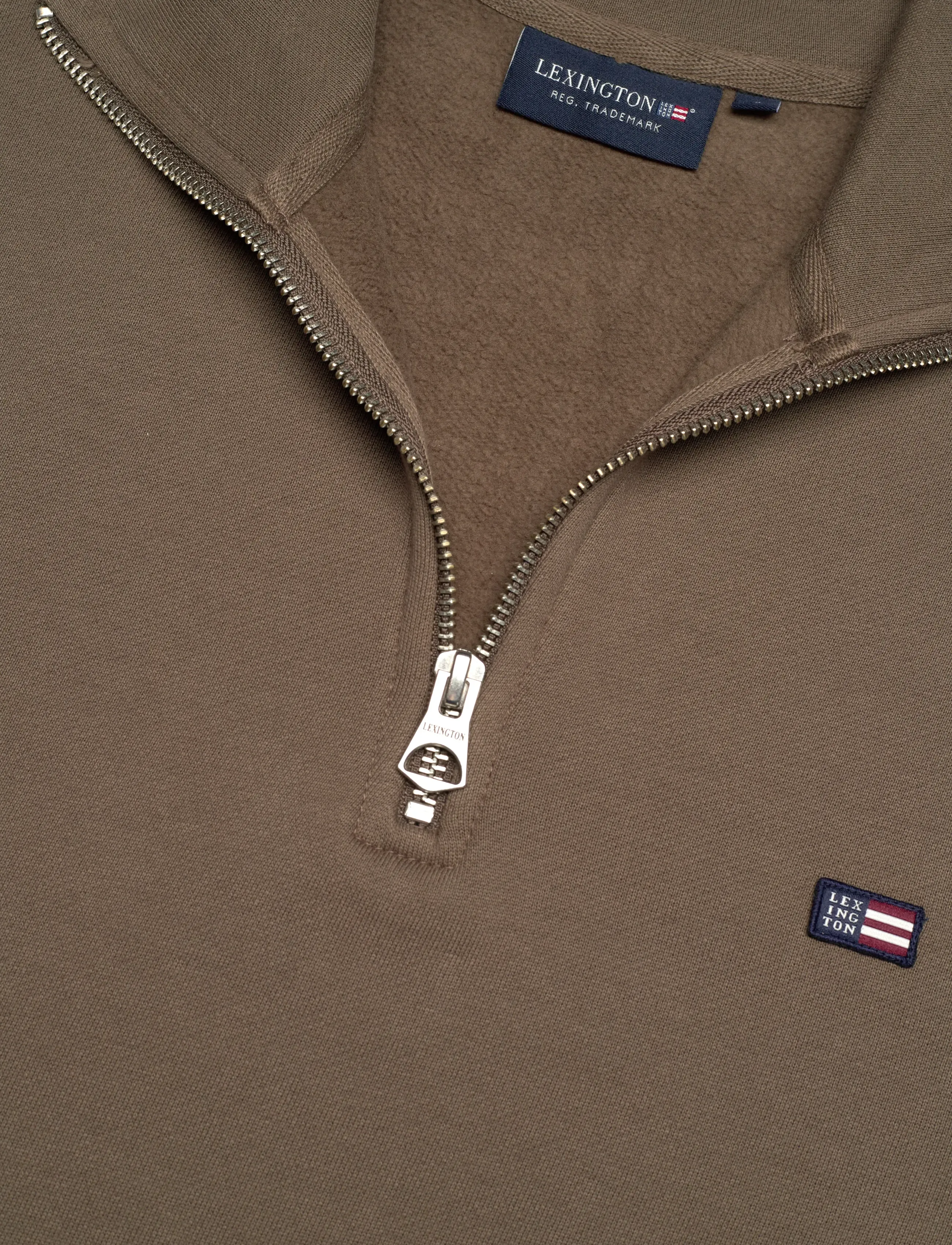 Lexington Clothing - Organic Cotton Half-Zip Sweatshirt - green - 5