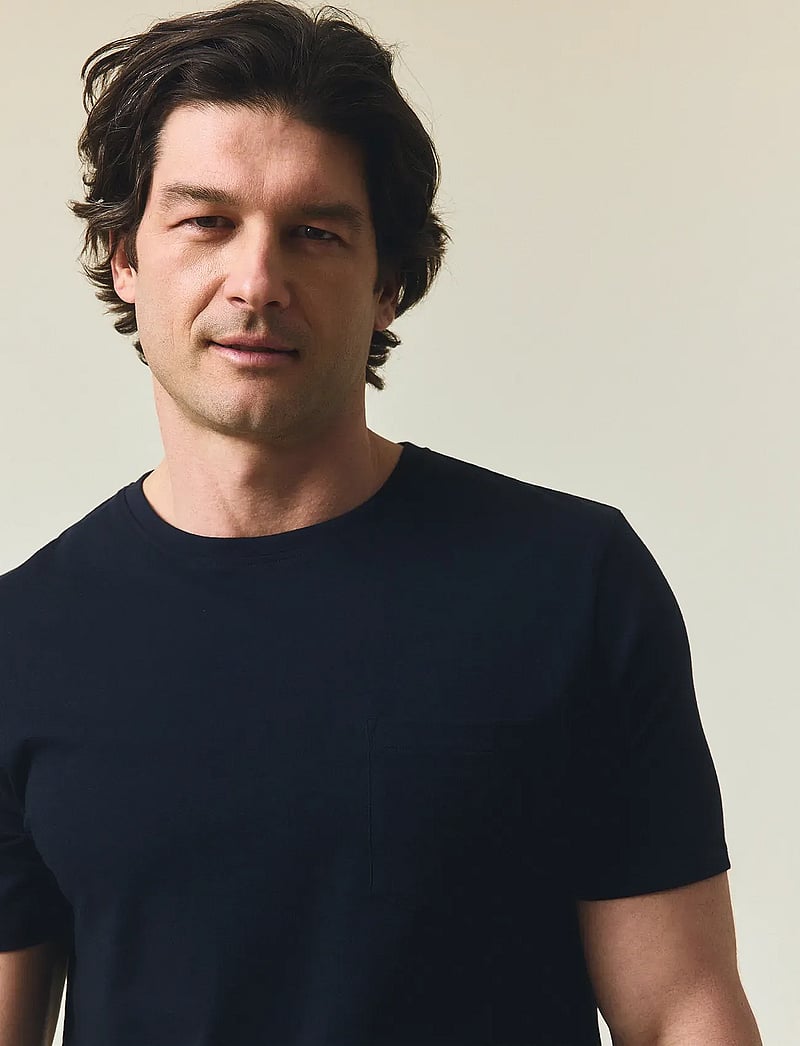 Lexington Clothing - Classic Organic Cotton Logo Tee - kortärmade t-shirts - black - 3