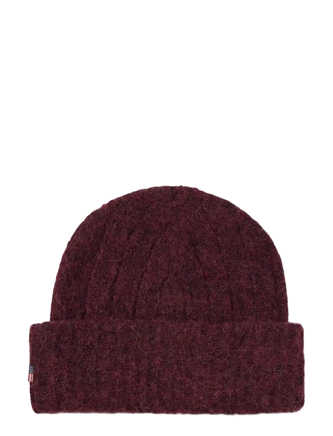 Lexington Clothing Alpaca Blend Knitted Beanie, One Size, Burgundy, Hovedbeklædning > Huer, Dame