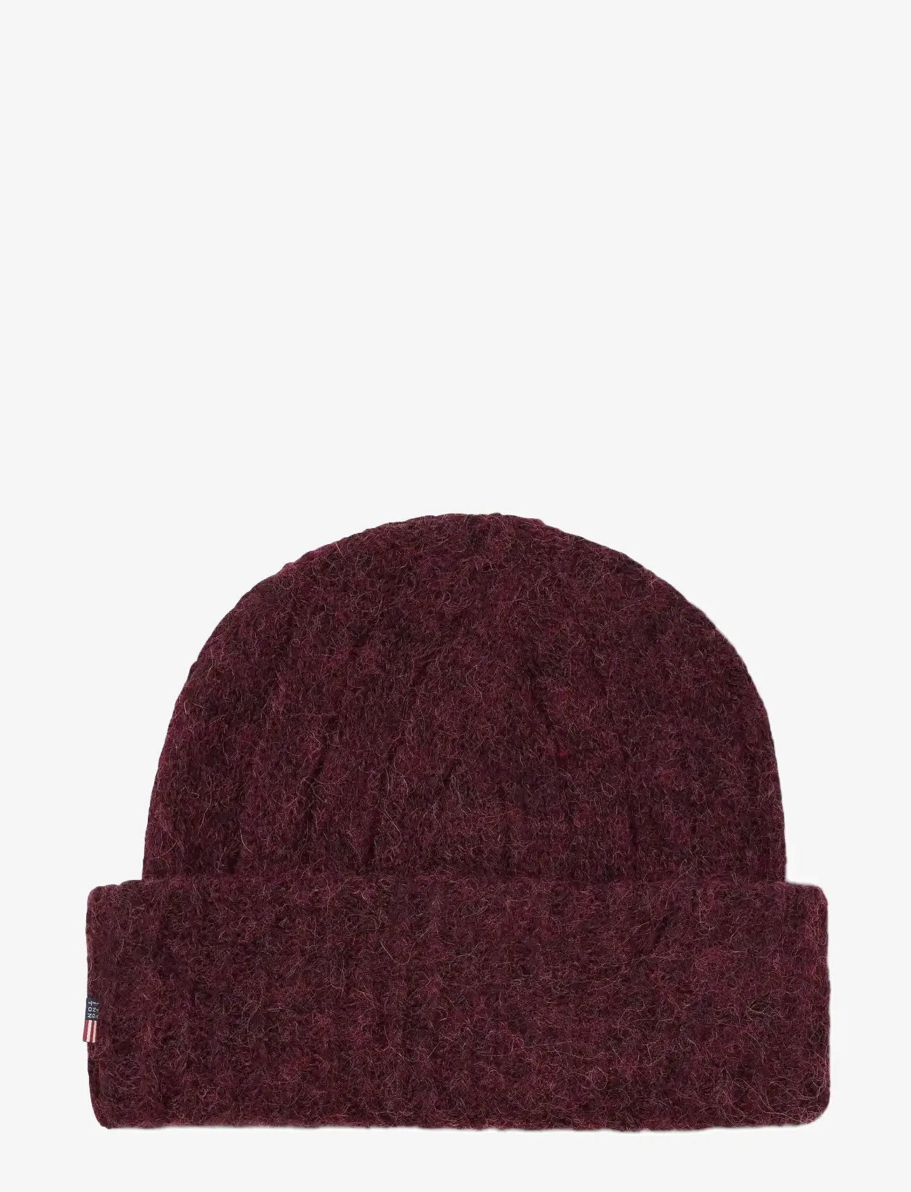 Lexington Clothing - Alpaca Blend Knitted Beanie - mützen - burgundy - 0