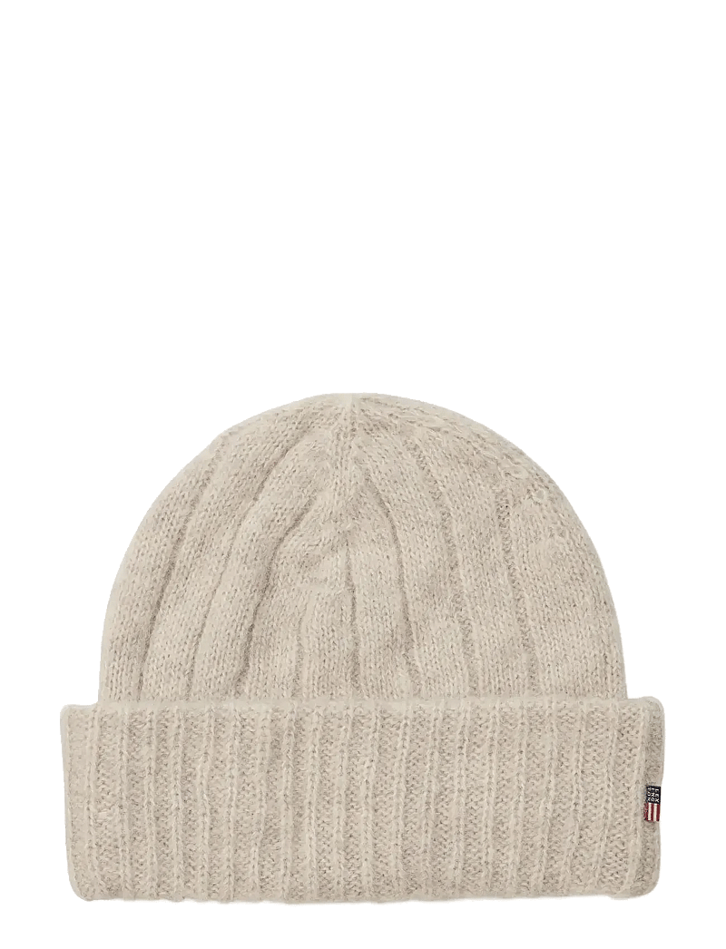 Lexington Clothing - Alpaca Blend Knitted Beanie - huer - light beige melange - 0