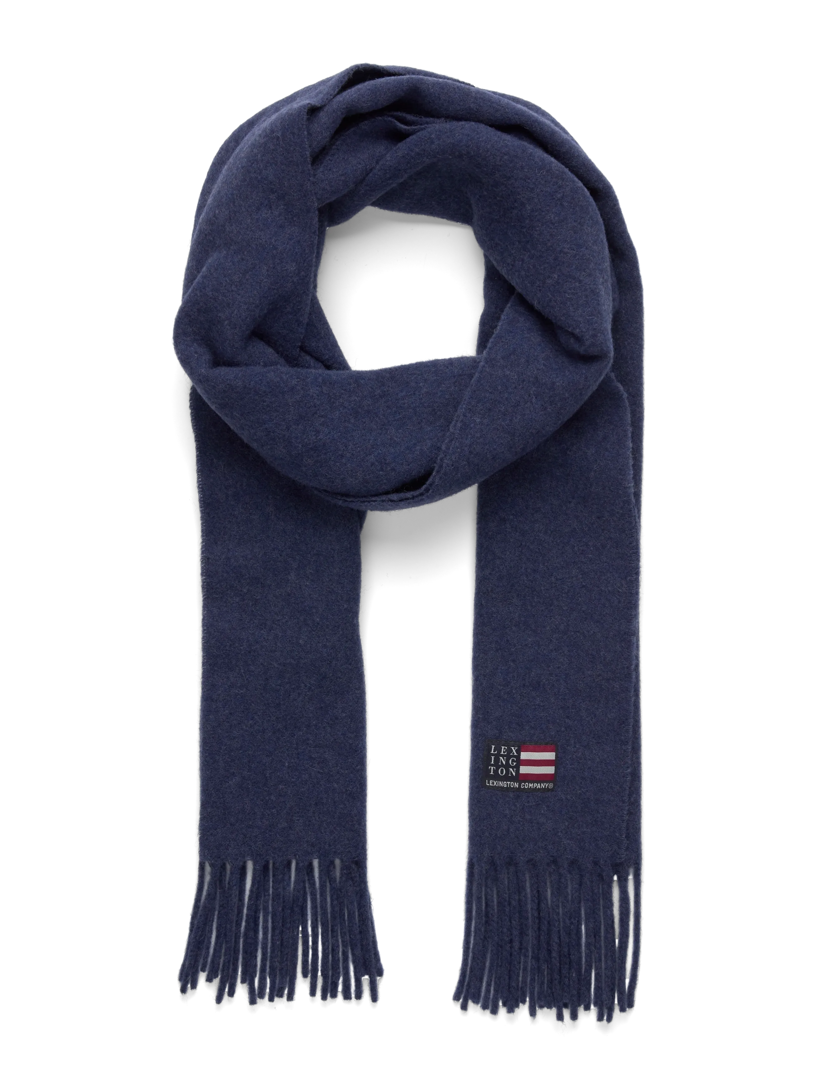 Recycled Wool Blend Scarf - BLUE MELANGE
