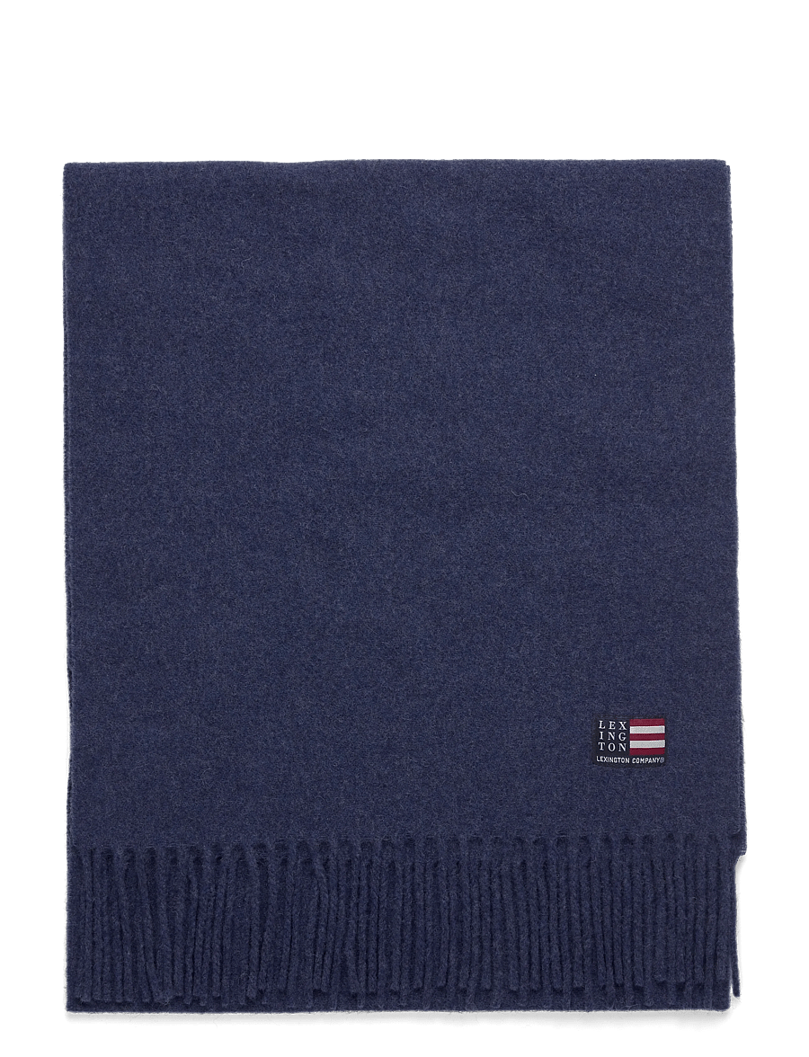Lexington Clothing - Recycled Wool Blend Scarf - winterschals - blue melange - 1