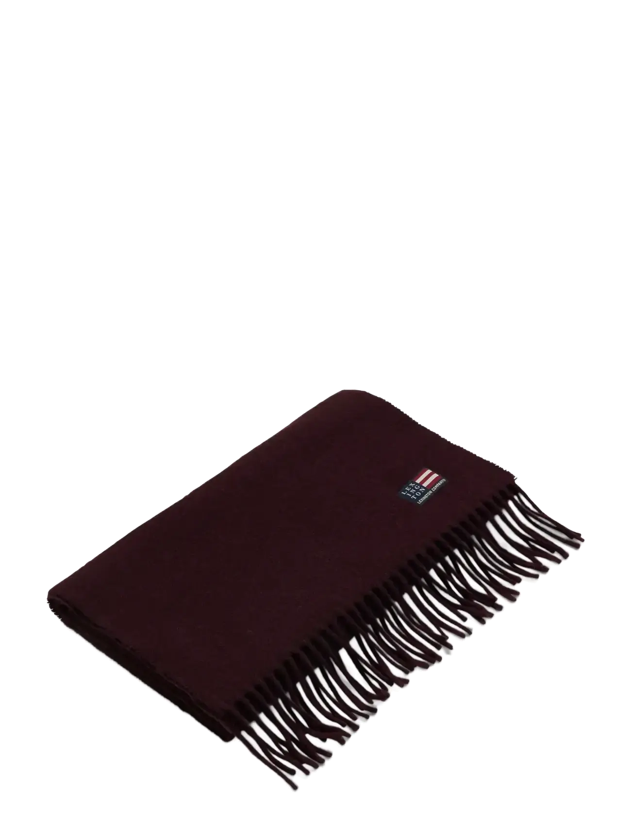 Lexington Clothing Recycled Wool Blend Scarf, One Size, Burgundy, Tørklæder > Vintertørklæder, Dame