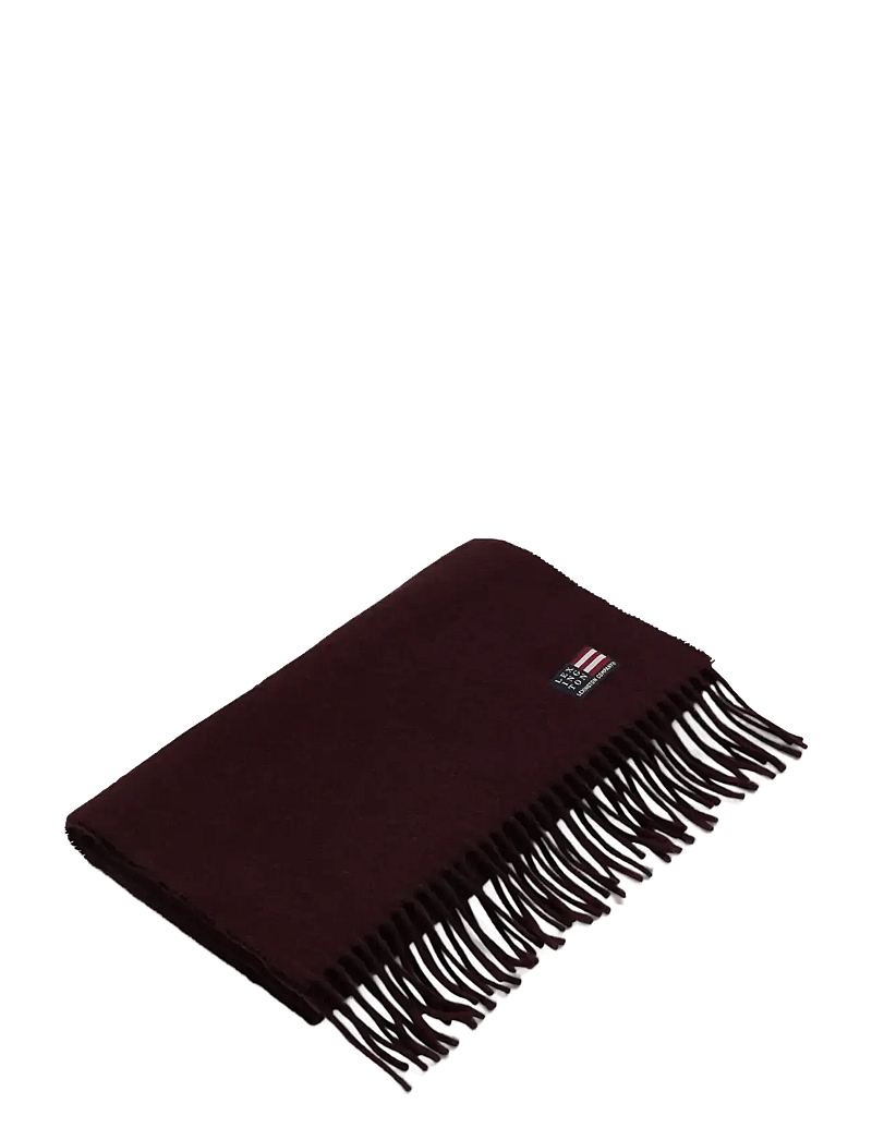 Lexington Clothing - Recycled Wool Blend Scarf - winter scarves - burgundy - 0