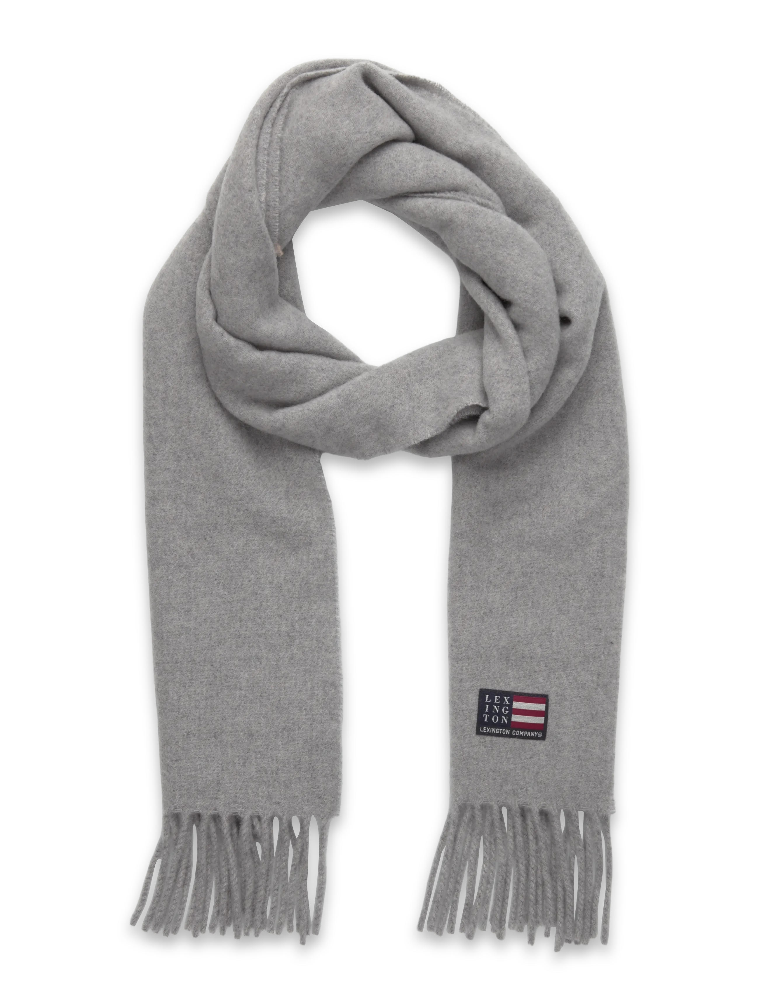 Lexington Clothing Recycled Wool Blend Scarf, One Size, Grey, Tørklæder > Vintertørklæder, Dame