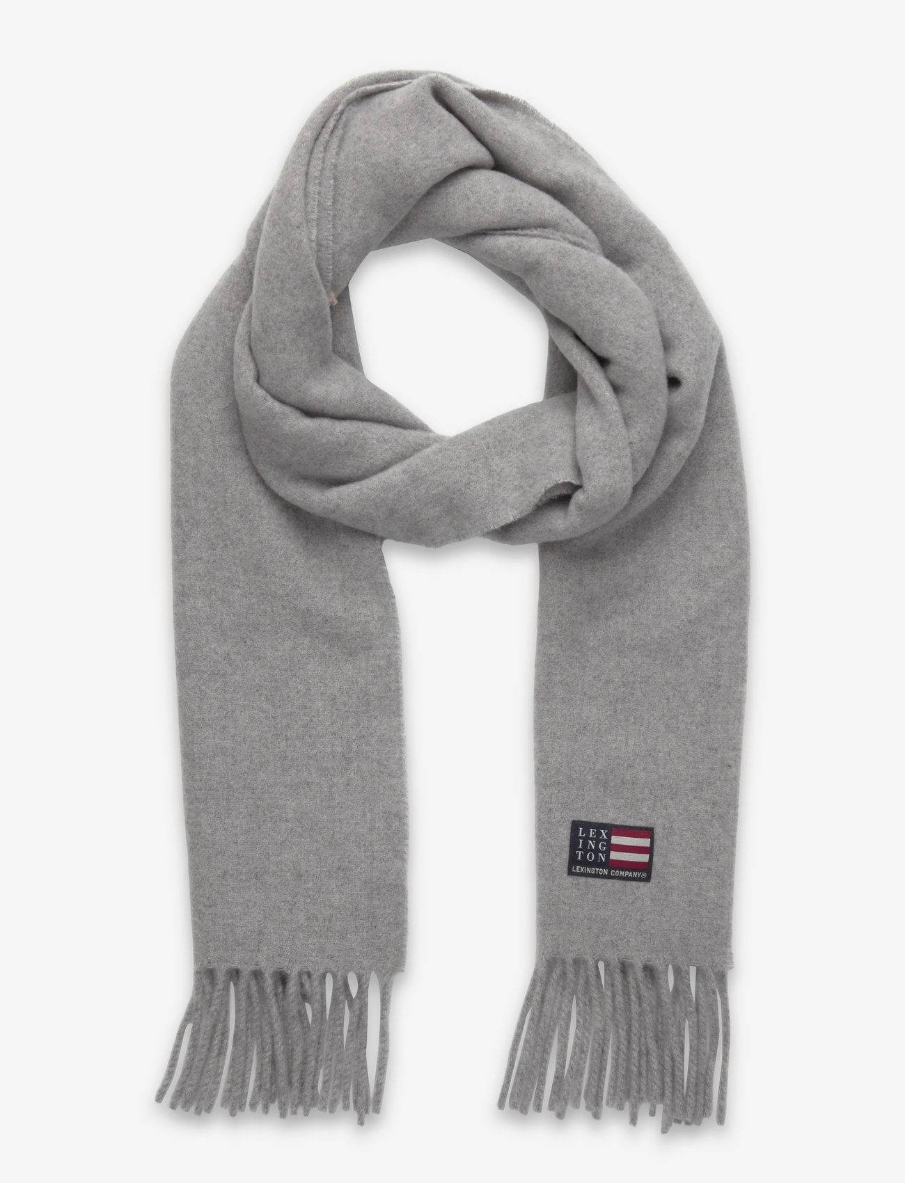 Lexington Clothing - Recycled Wool Blend Scarf - winterschals - gray melange - 0