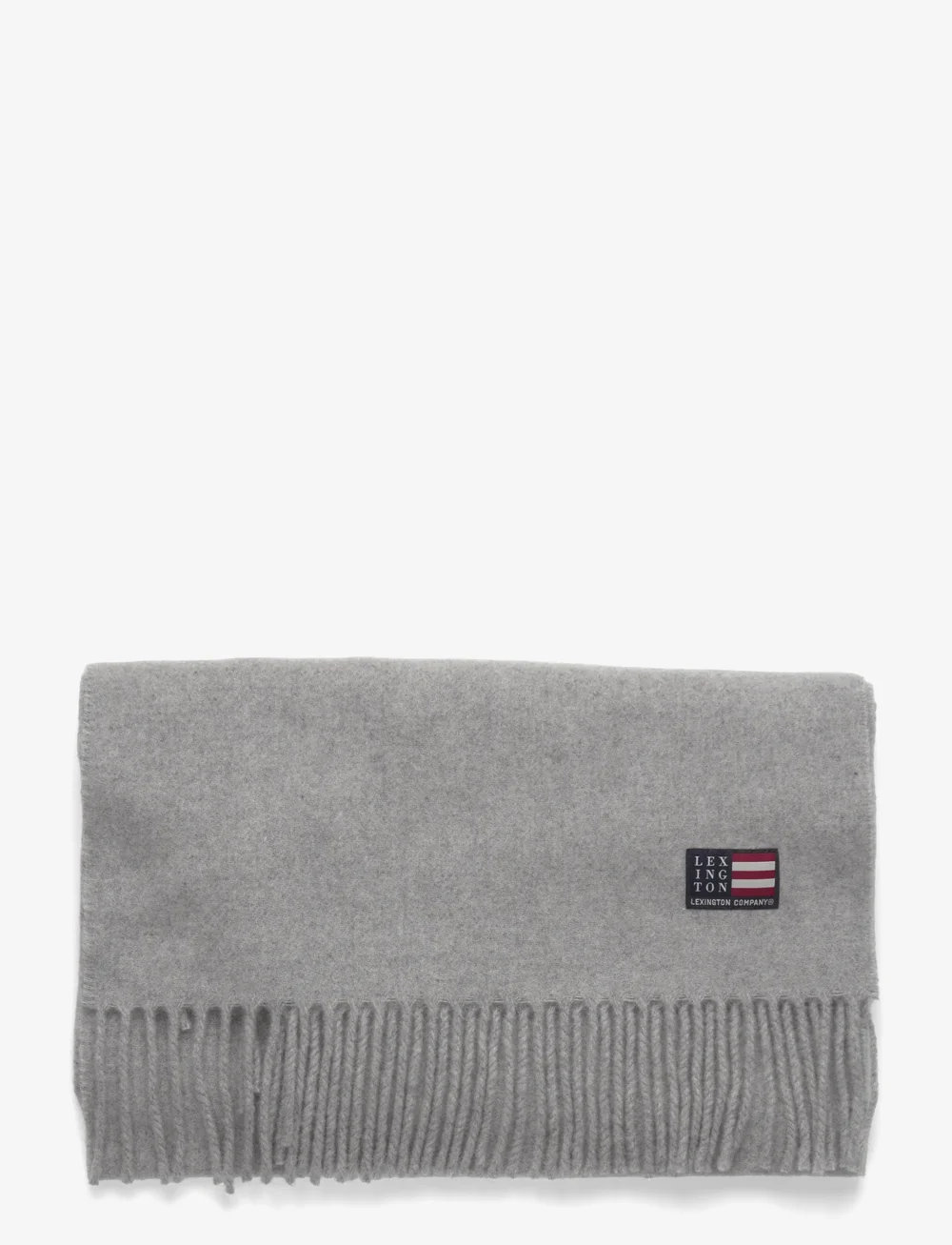 Lexington Clothing - Recycled Wool Blend Scarf - halsdukar - gray melange - 1