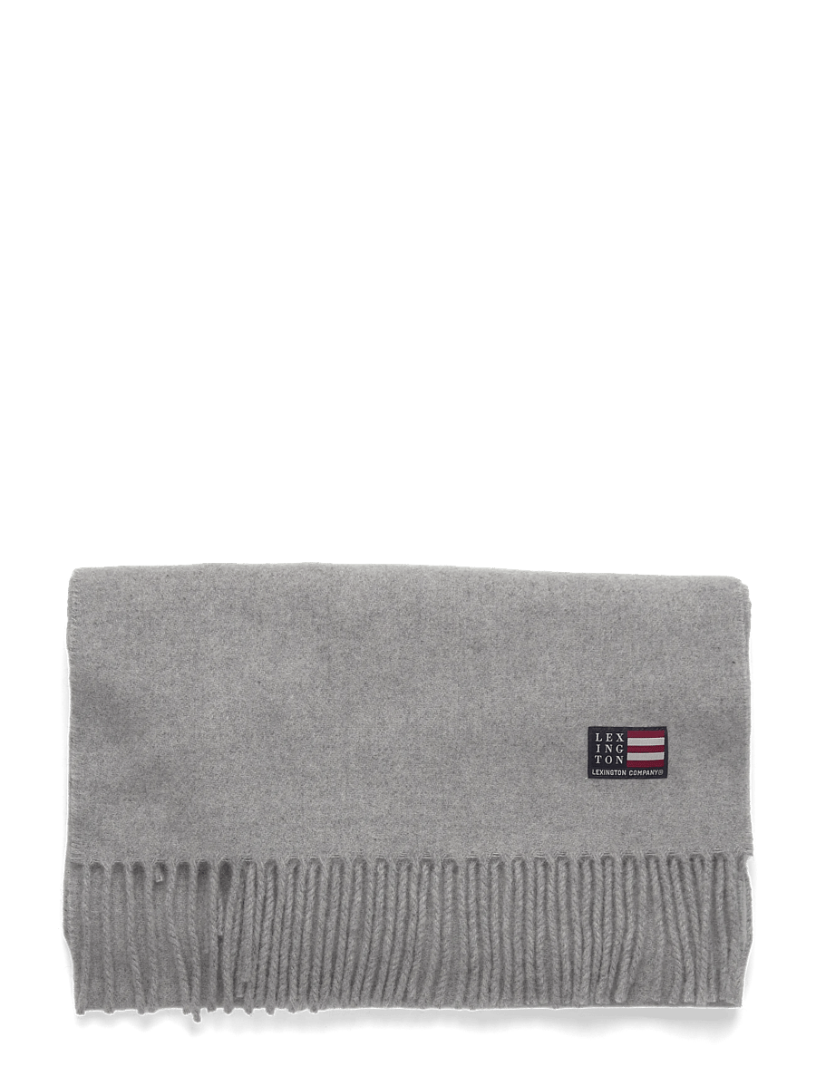 Lexington Clothing - Recycled Wool Blend Scarf - Šalikai žiemai - gray melange - 1