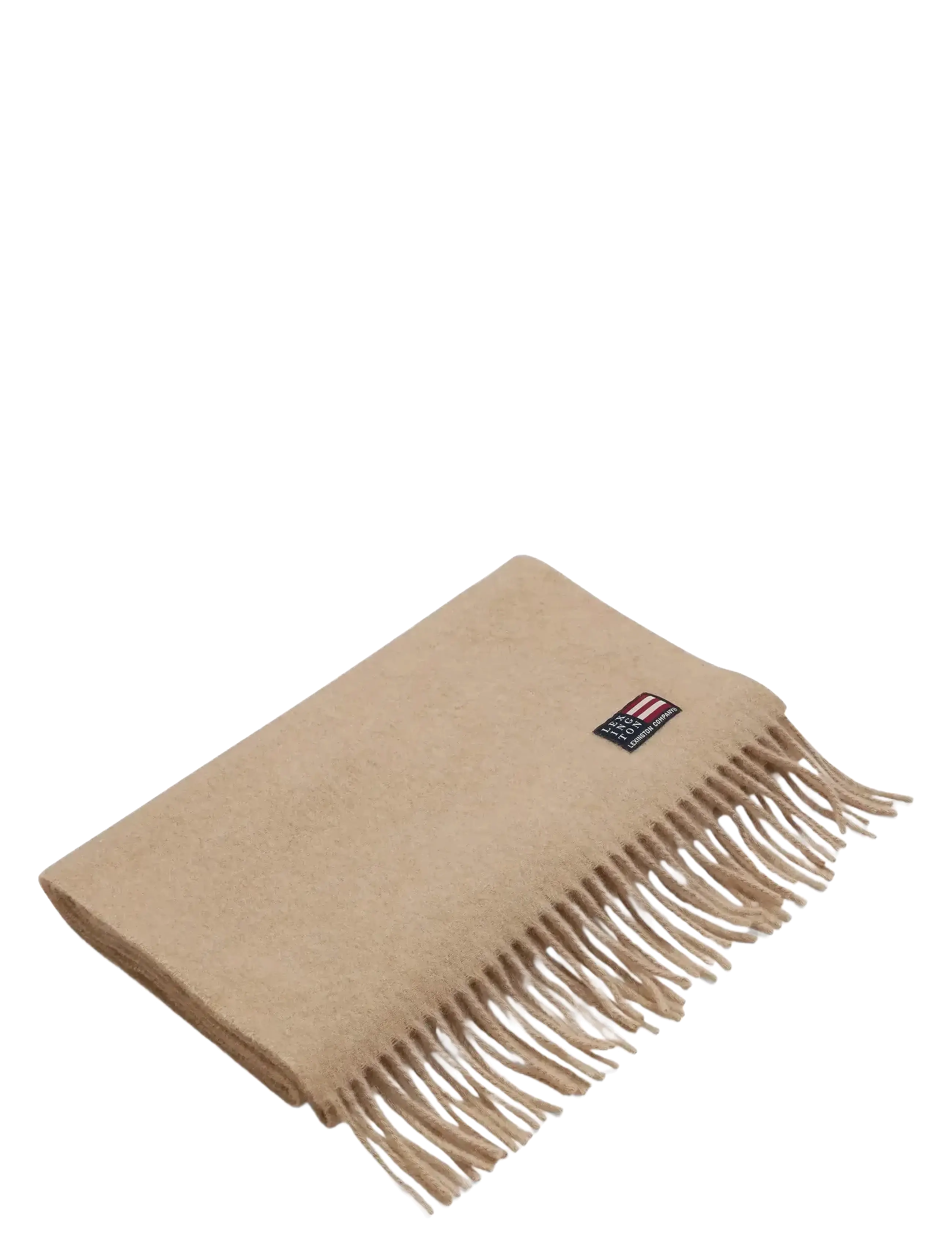 Lexington Clothing Recycled Wool Blend Scarf, One Size, Beige, Tørklæder > Vintertørklæder, Dame