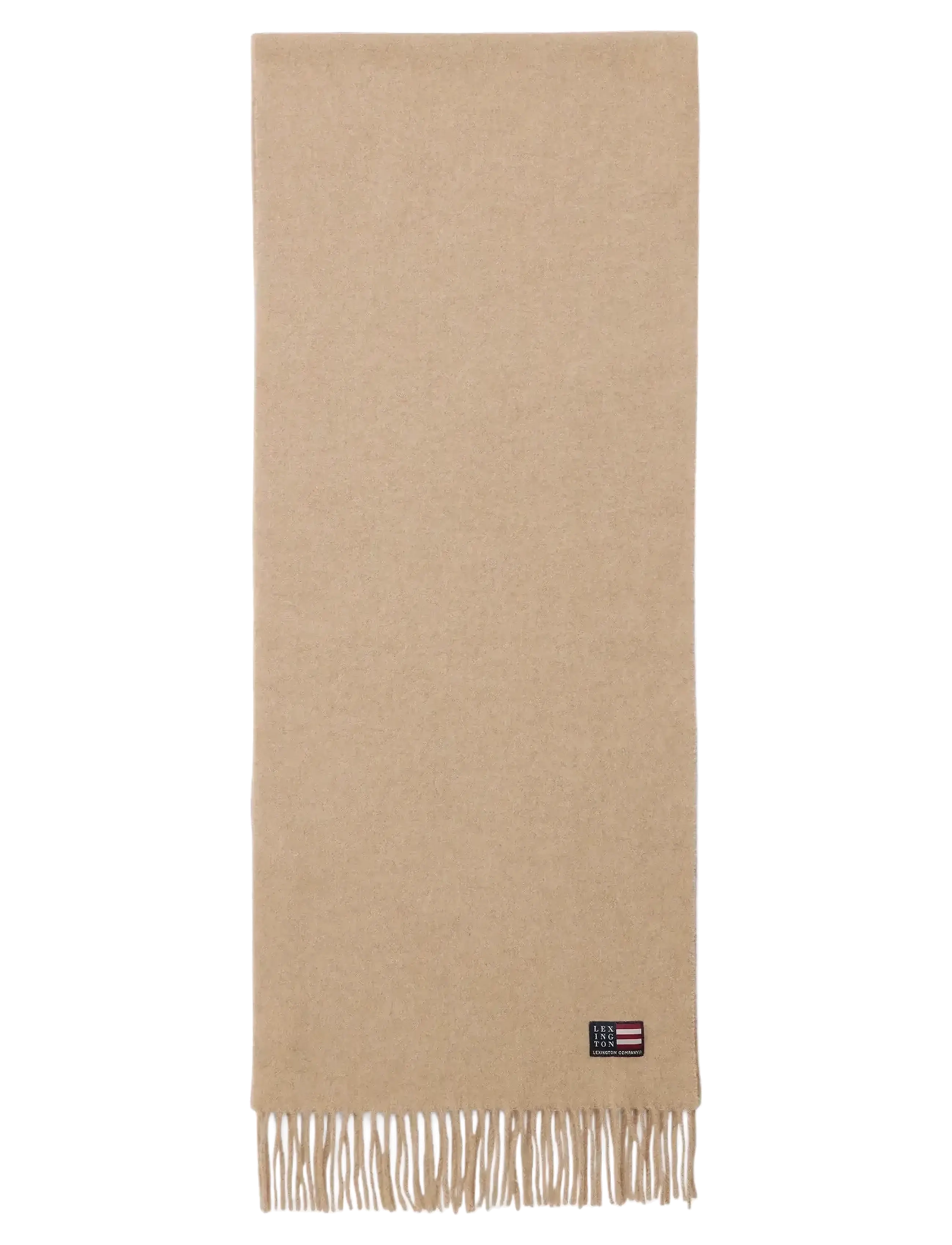 Lexington Clothing - Recycled Wool Blend Scarf - talvesallid - light brown melange - 1