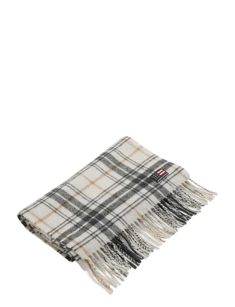 Lexington Clothing - Recycled Wool Blend Scarf - Écharpes d'hiver - offwhite multi check - 0