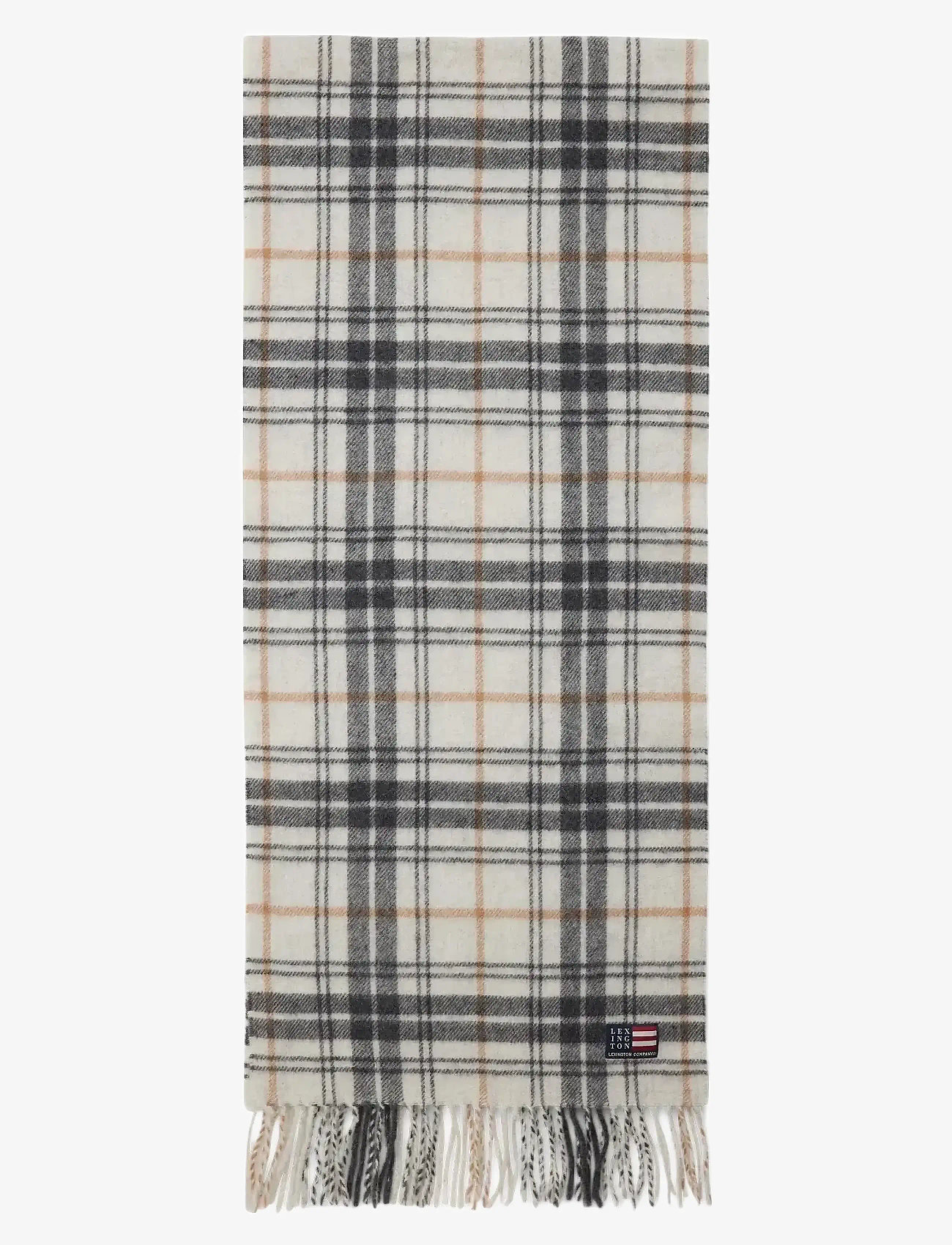 Lexington Clothing - Recycled Wool Blend Scarf - winterschals - offwhite multi check - 1