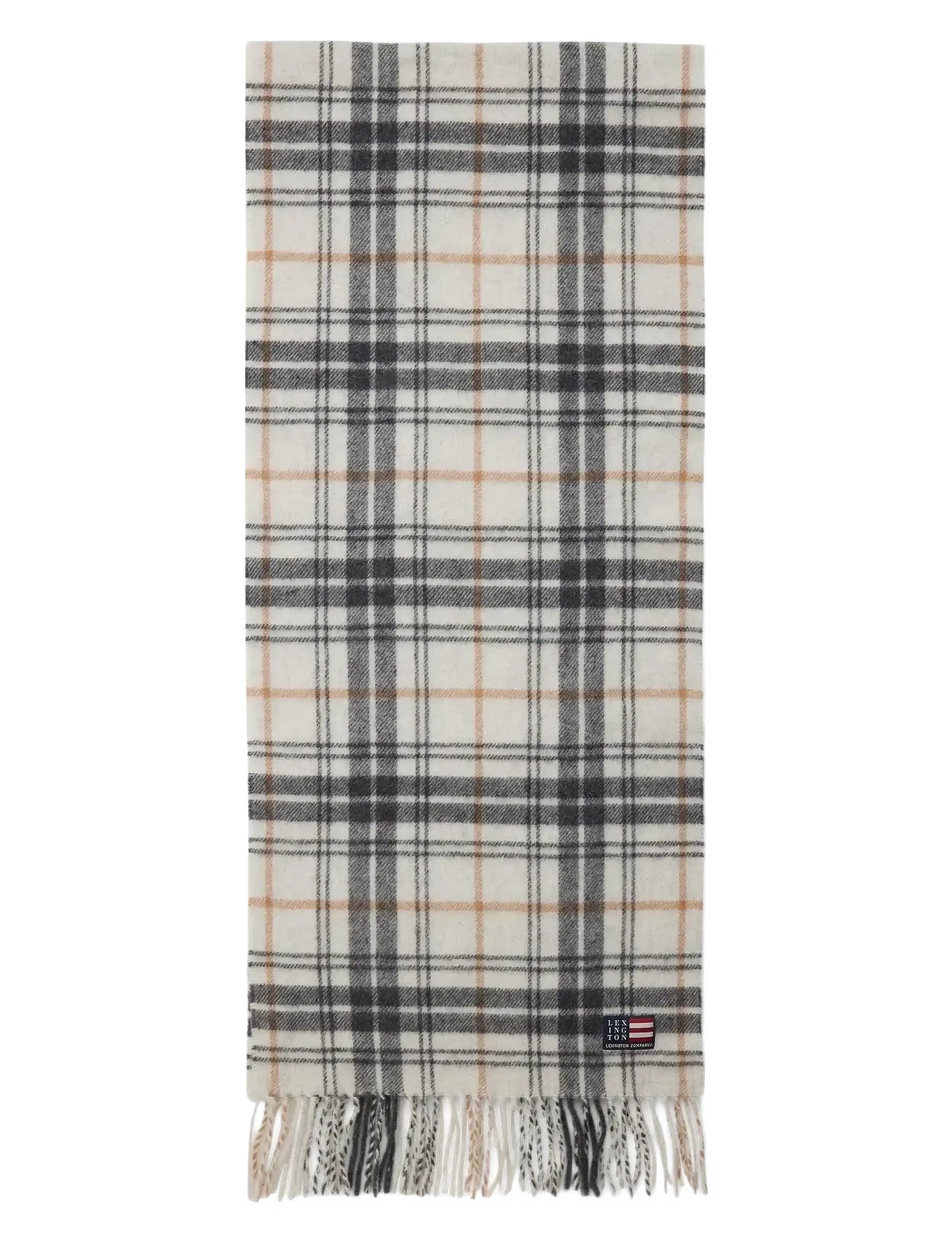 Lexington Clothing - Recycled Wool Blend Scarf - Écharpes d'hiver - offwhite multi check - 1