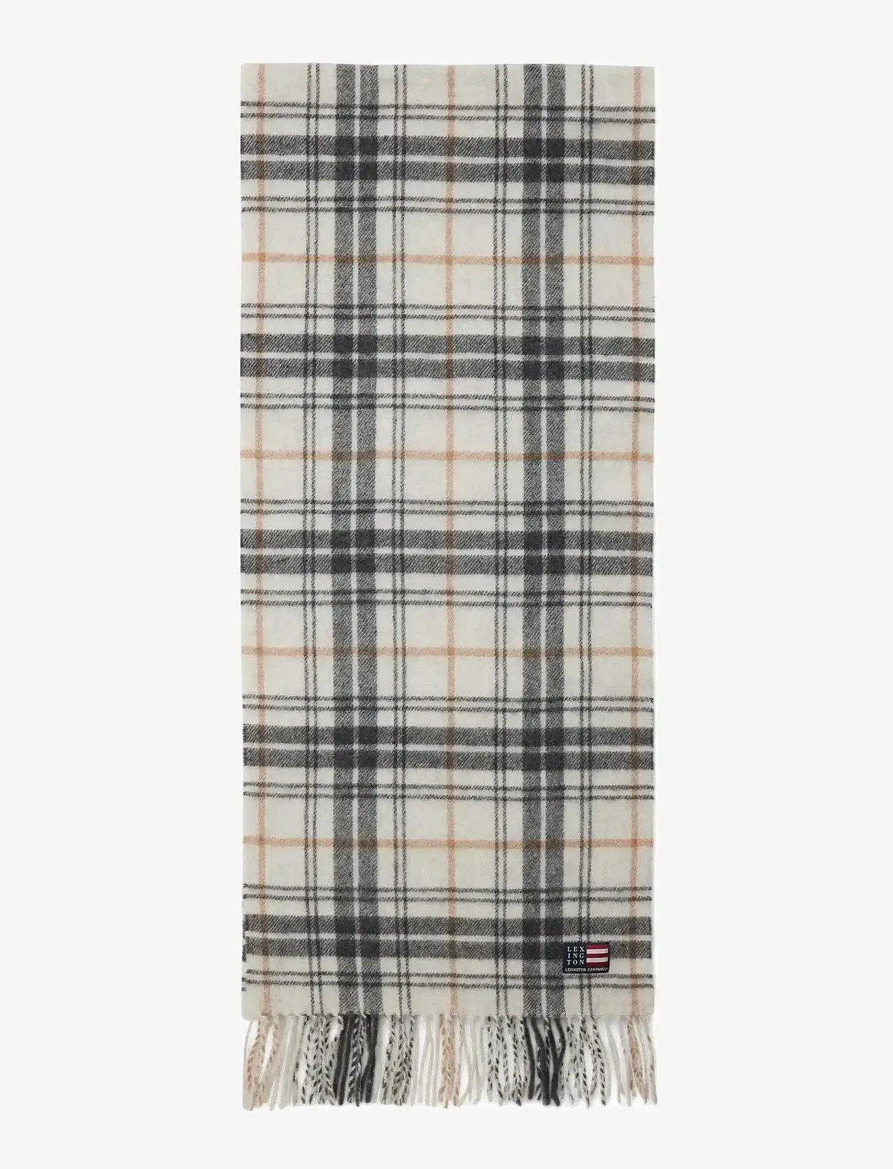 Lexington Clothing - Recycled Wool Blend Scarf - winterschals - offwhite multi check - 2