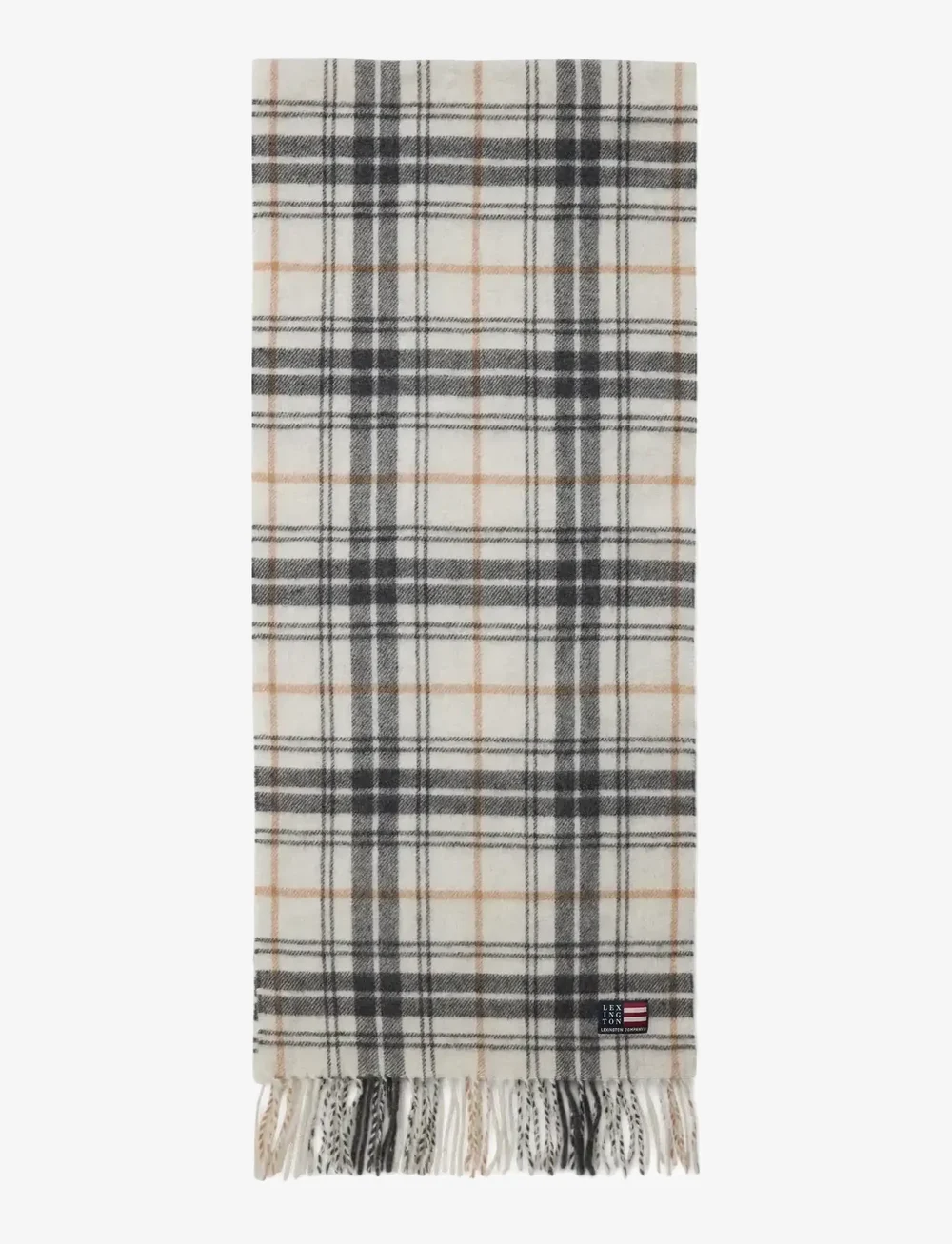 Lexington Clothing - Recycled Wool Blend Scarf - winterschals - offwhite multi check - 2