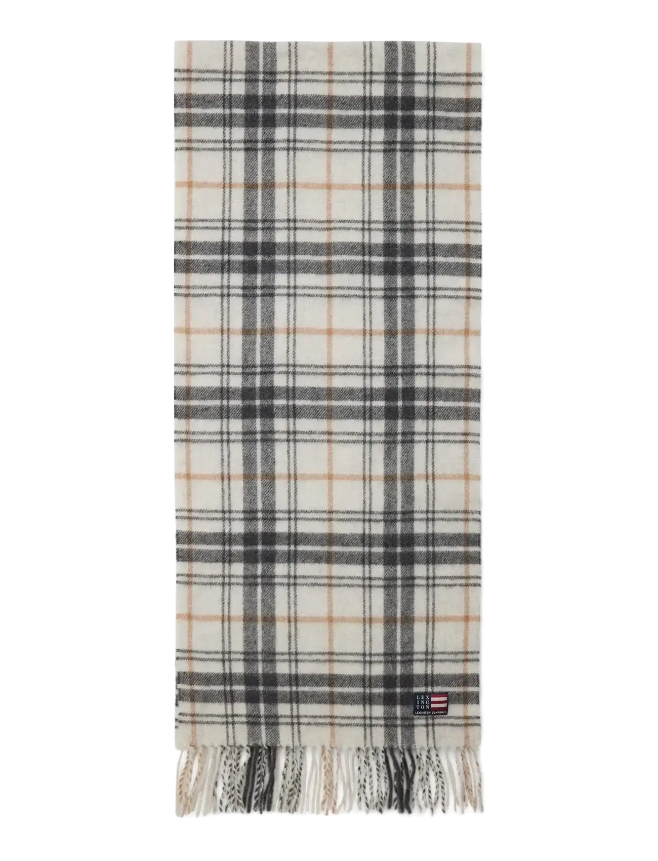 Lexington Clothing - Recycled Wool Blend Scarf - Écharpes d'hiver - offwhite multi check - 2