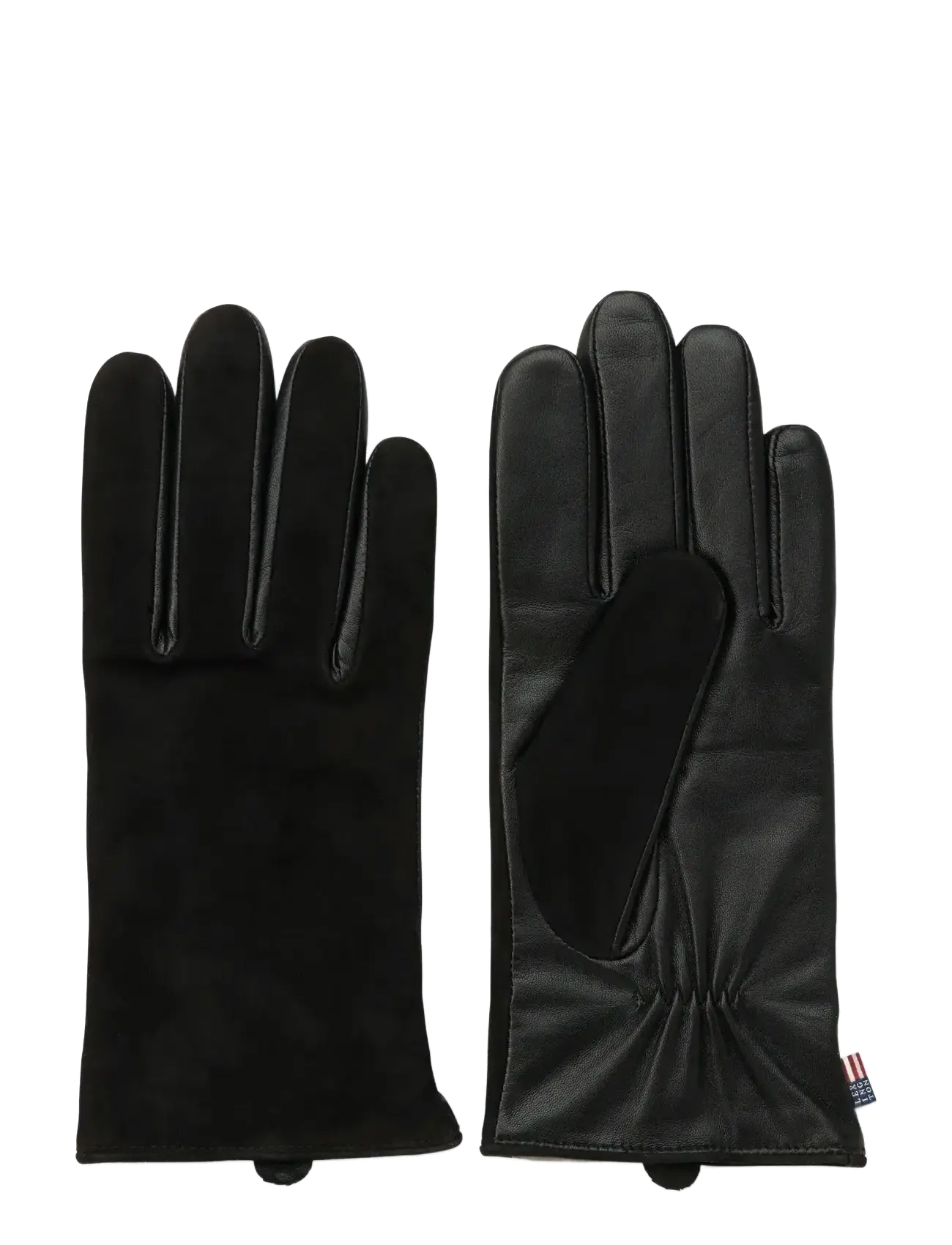 Lexington Clothing Women's Leather And Suede Gloves, S/M, Schwarz - Finger Frauen