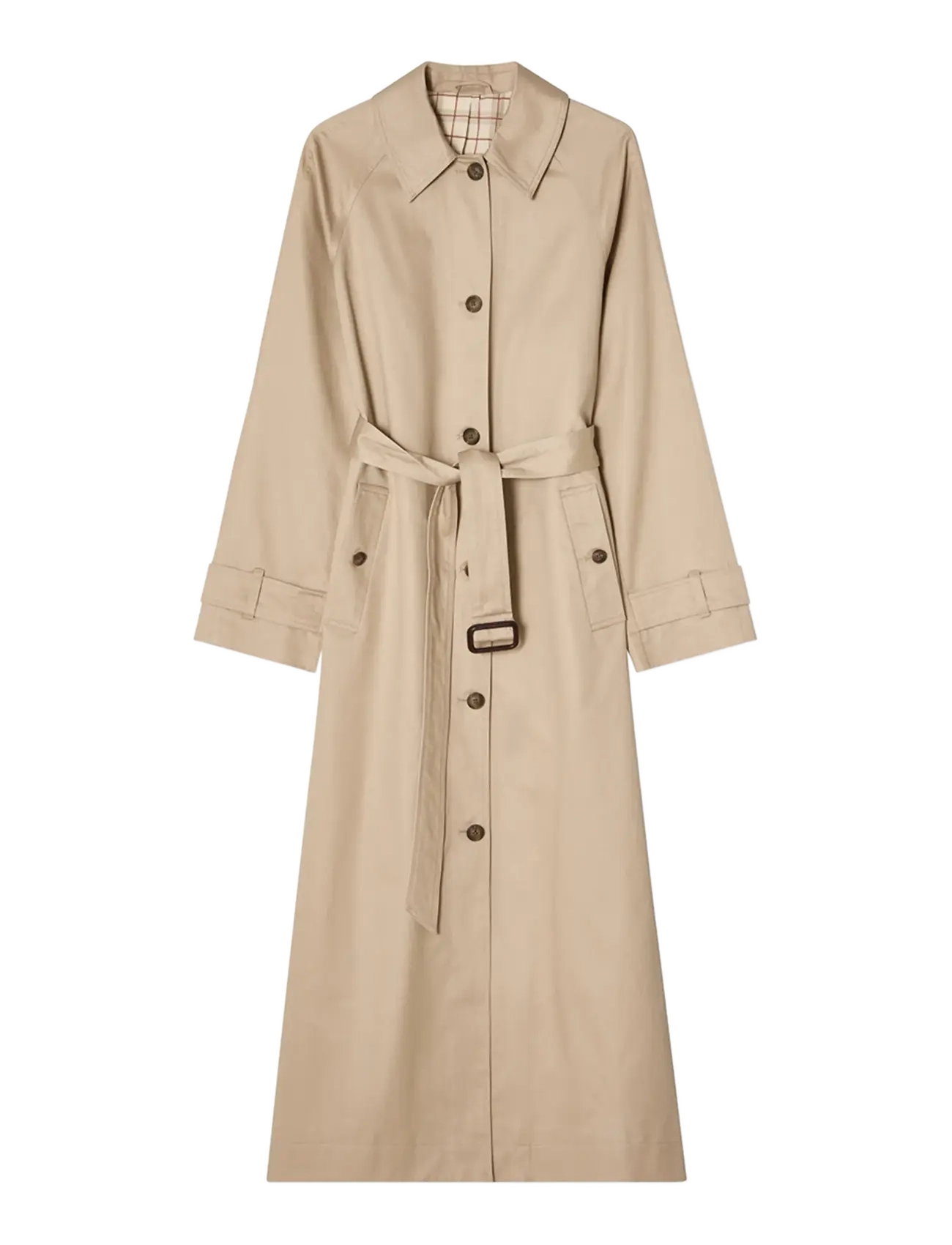 Lexington Clothing Cotton Blend Overcoat - Vårkappor - LIGHT BEIGE / beige