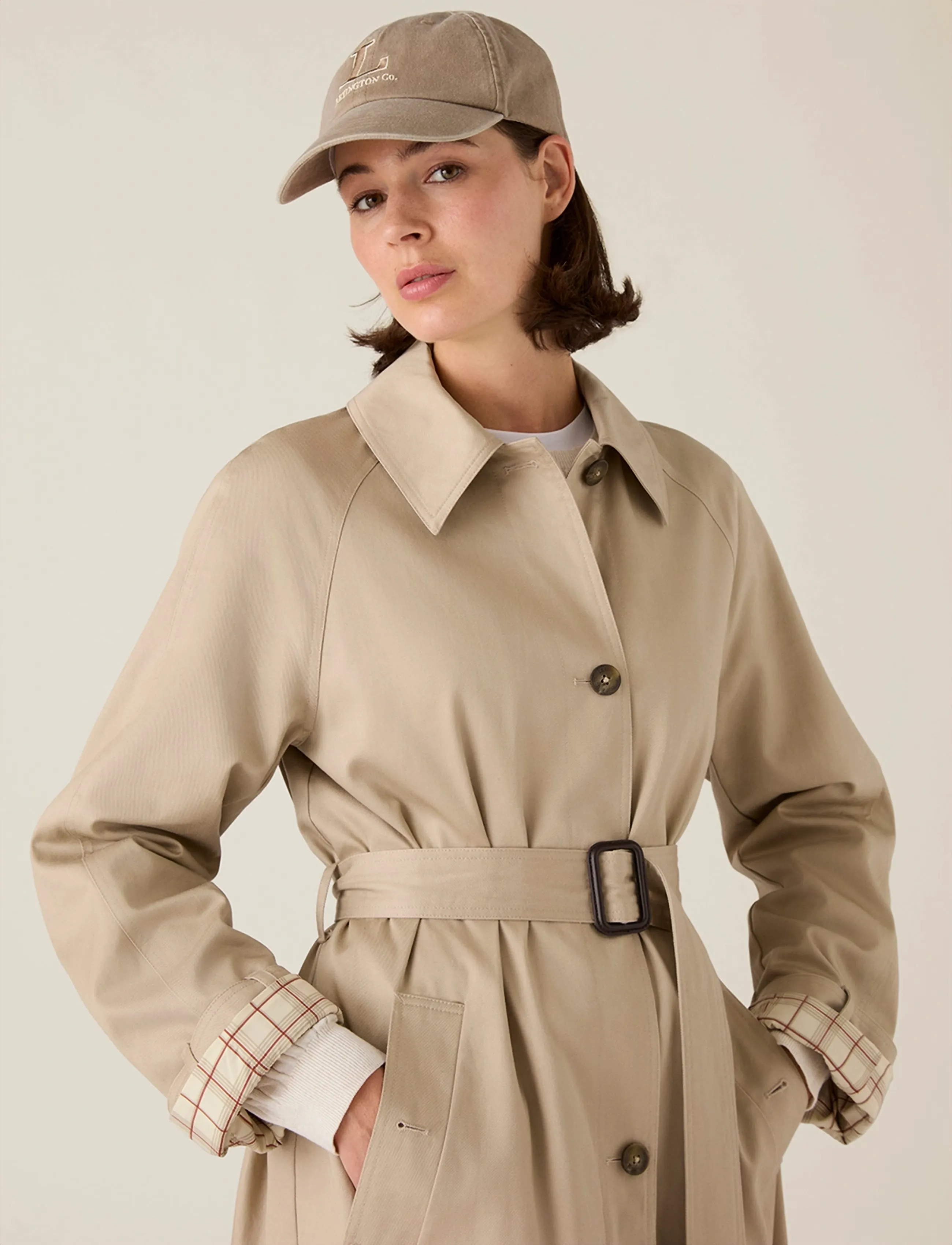 Lexington Clothing - Cotton Blend Overcoat - vihmamantlid - light beige - 3