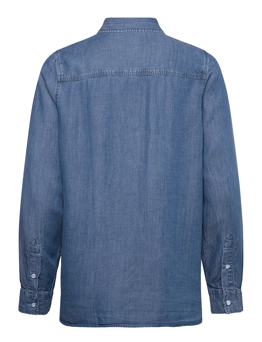 Lexington Clothing - Classic Fit Lyocell Denim Shirt - džinsiniai marškiniai - medium blue denim - 2