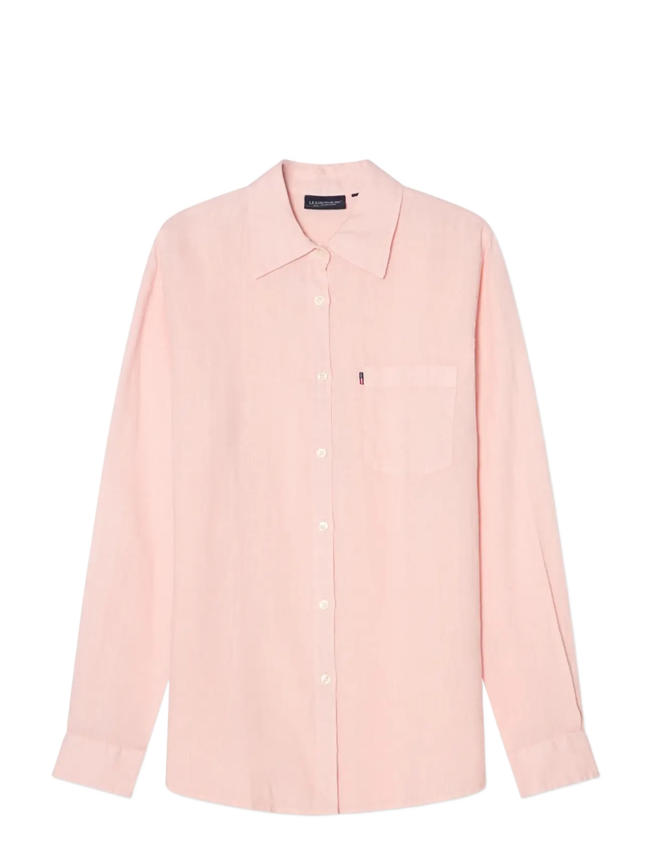 LEXINGTON CLOTHING Klassisch Linen Shirt Pink - XS - Damen