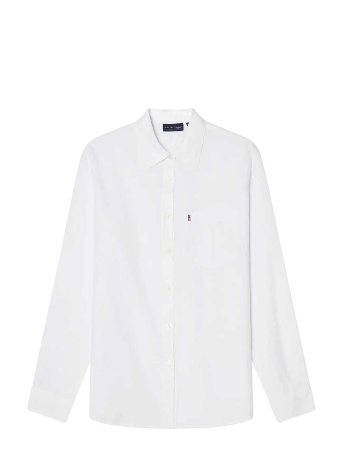 Lexington Clothing Classic Linen Shirt, Kvinder, Hørskjorte, Hvid, Str: XL