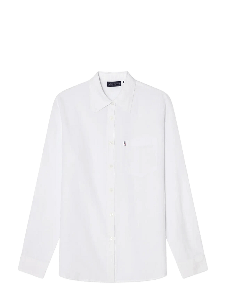 Lexington Clothing - Classic Linen Shirt - chemises à manches longues - white - 0