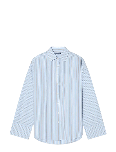Casual Organic Cotton Poplin Shirt - LangæRmede