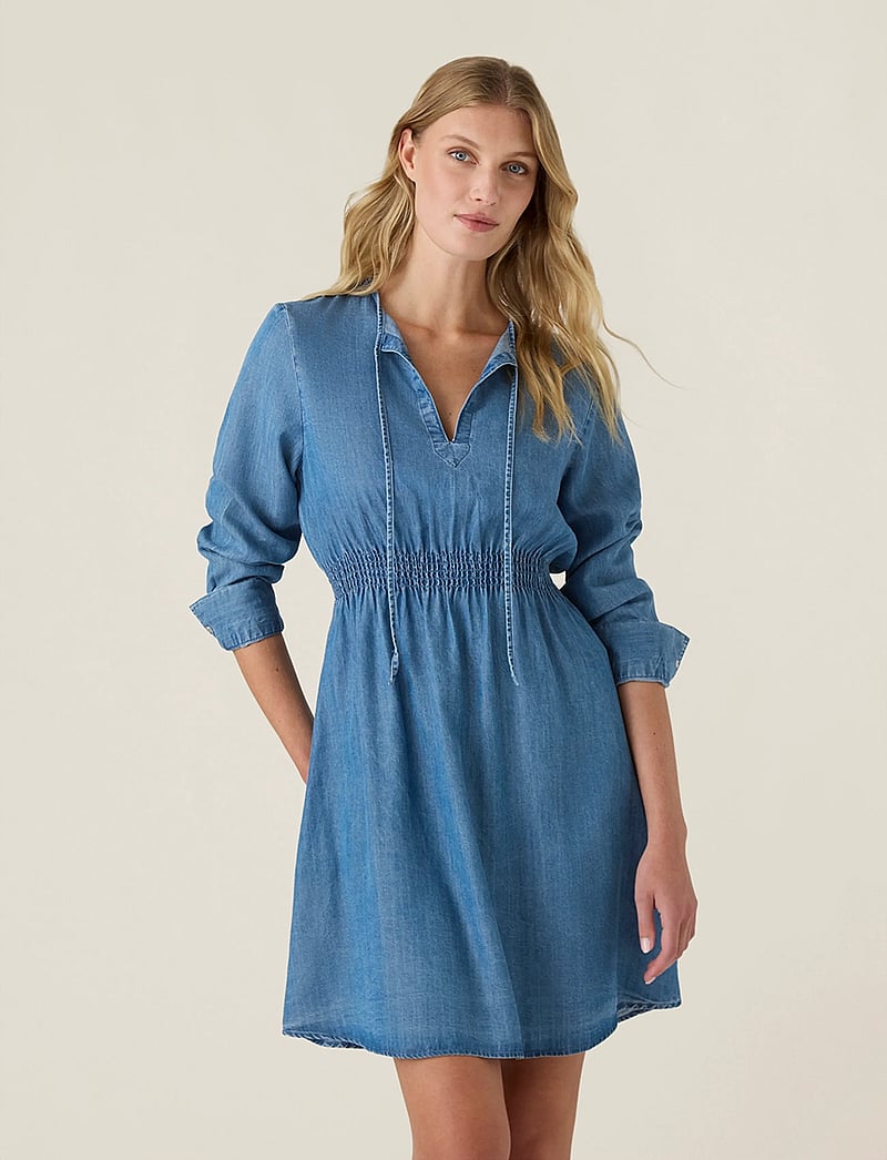Lexington Clothing - Lyocell Denim Dress - jeanskleider - medium blue denim - 4