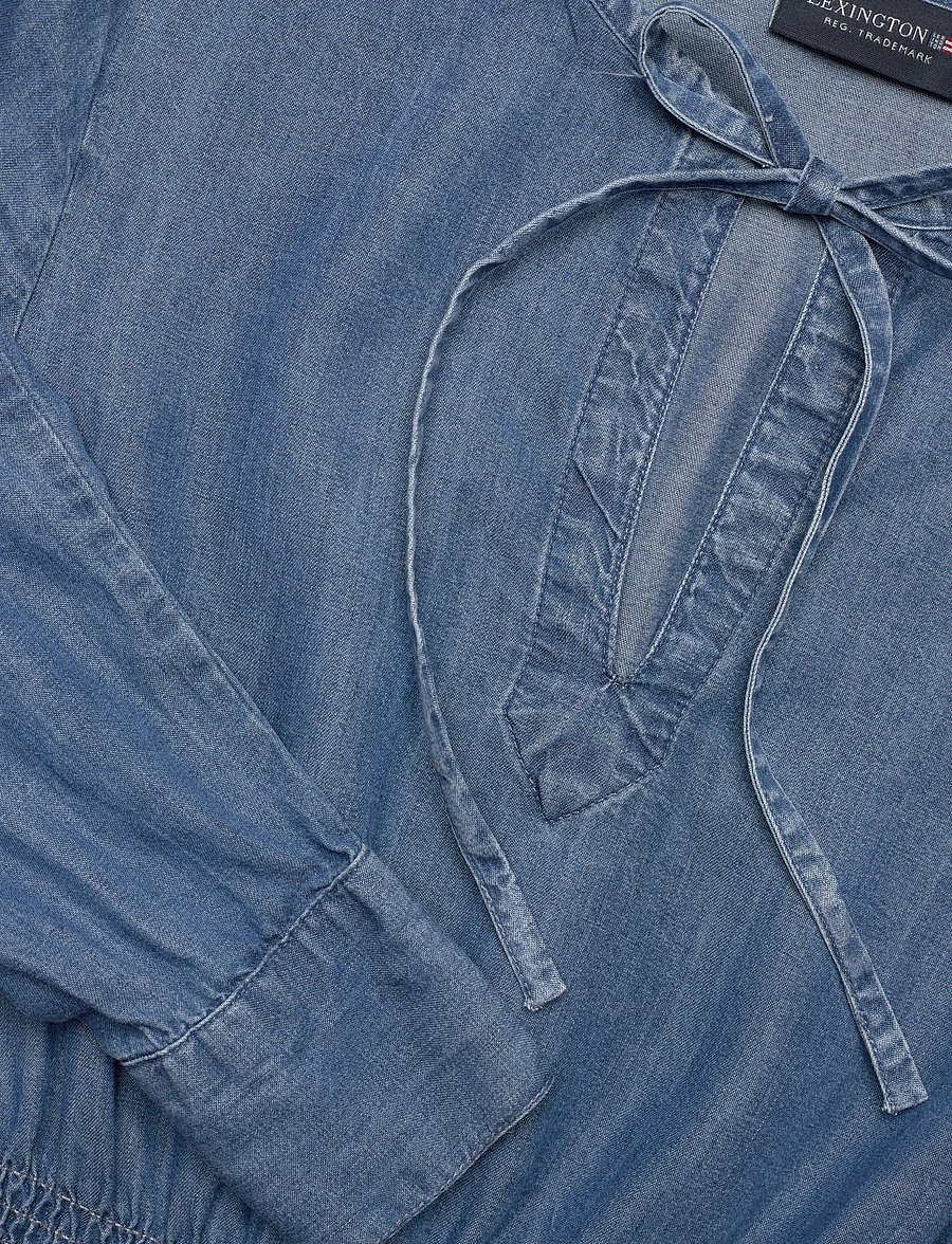 Lexington Clothing - Lyocell Denim Dress - jeanskleider - medium blue denim - 5