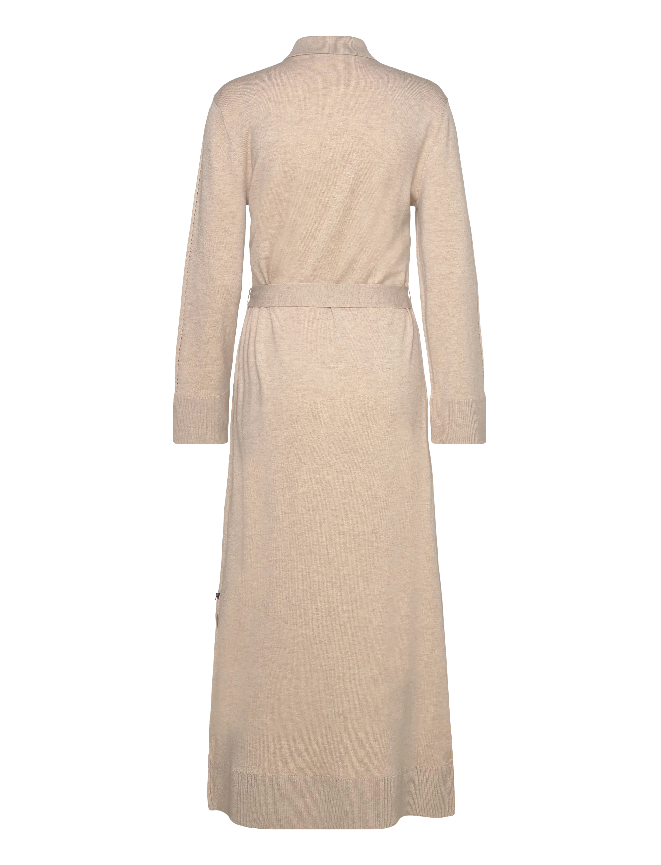 Lexington Clothing - Belted Knitted Polo Dress - strickkleider - beige melange - 2