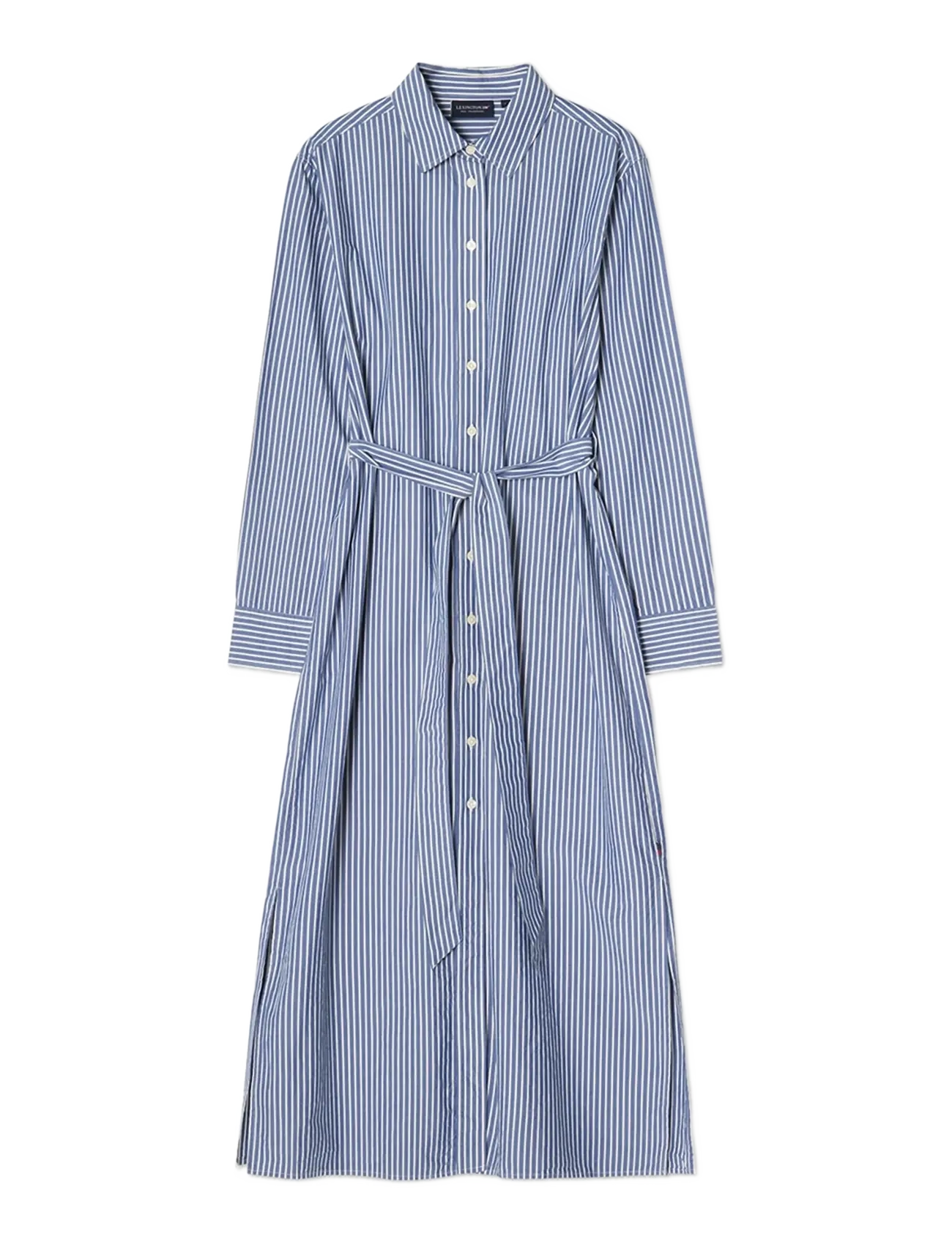 Lexington Clothing Casual Long Poplin Shirtdress - Lexington Clothing - BLUE/WHITE STRIPE / blue