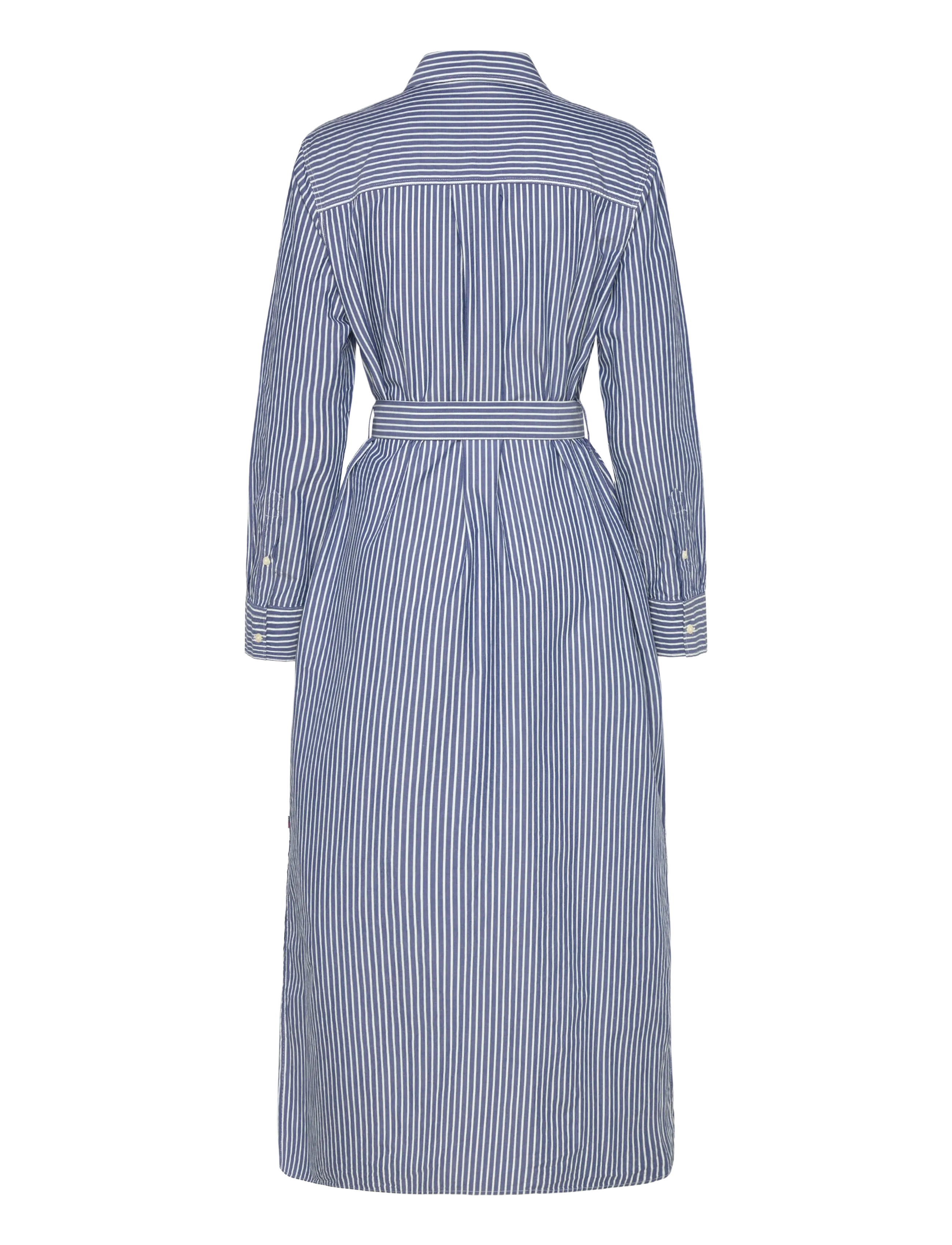 Lexington Clothing - Casual Long Poplin Shirtdress - skjortekjoler - blue/white stripe - 2