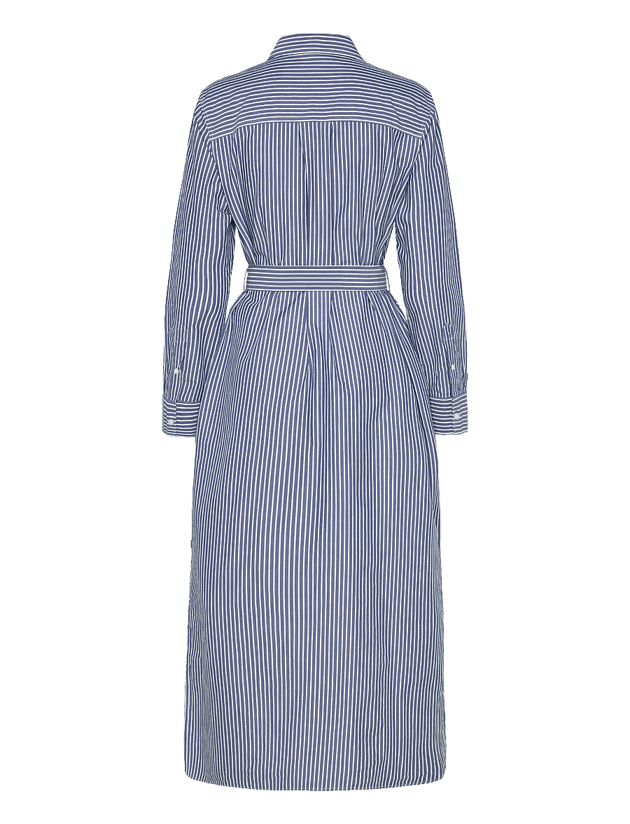 Lexington Clothing - Casual Long Poplin Shirtdress - skjortekjoler - blue/white stripe - 2