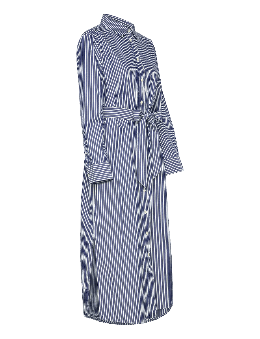 Lexington Clothing - Casual Long Poplin Shirtdress - skjortekjoler - blue/white stripe - 4