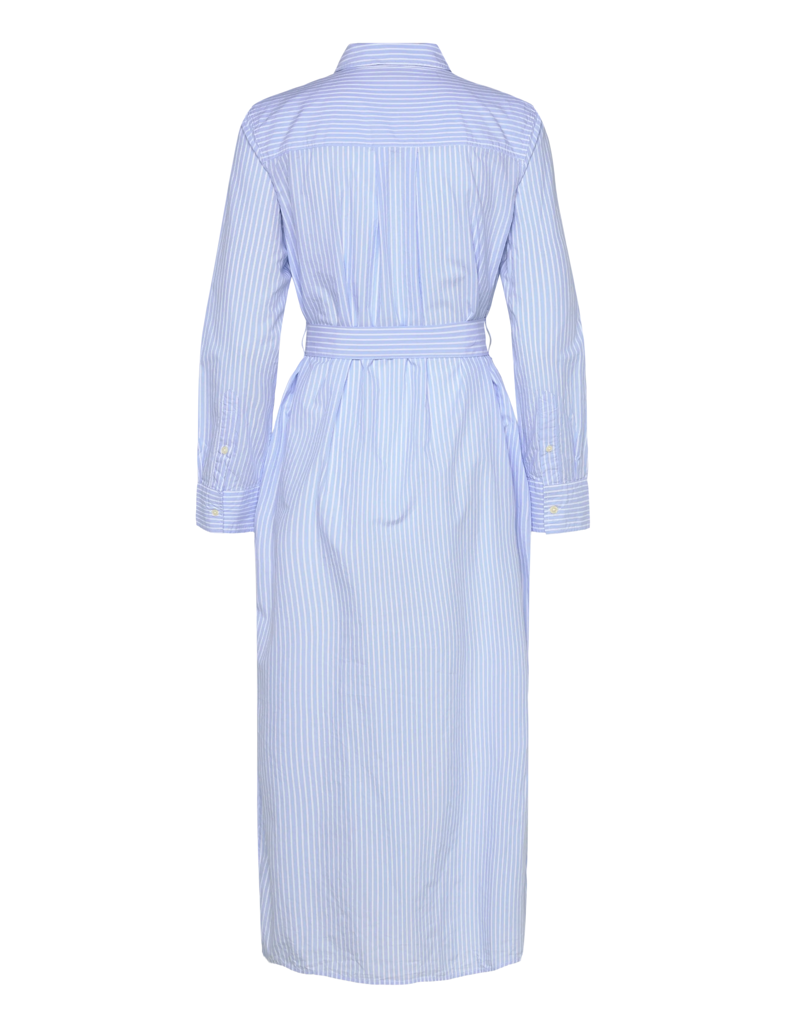 Lexington Clothing - Casual Long Poplin Shirtdress - skjortekjoler - lt blue/white stripe - 2