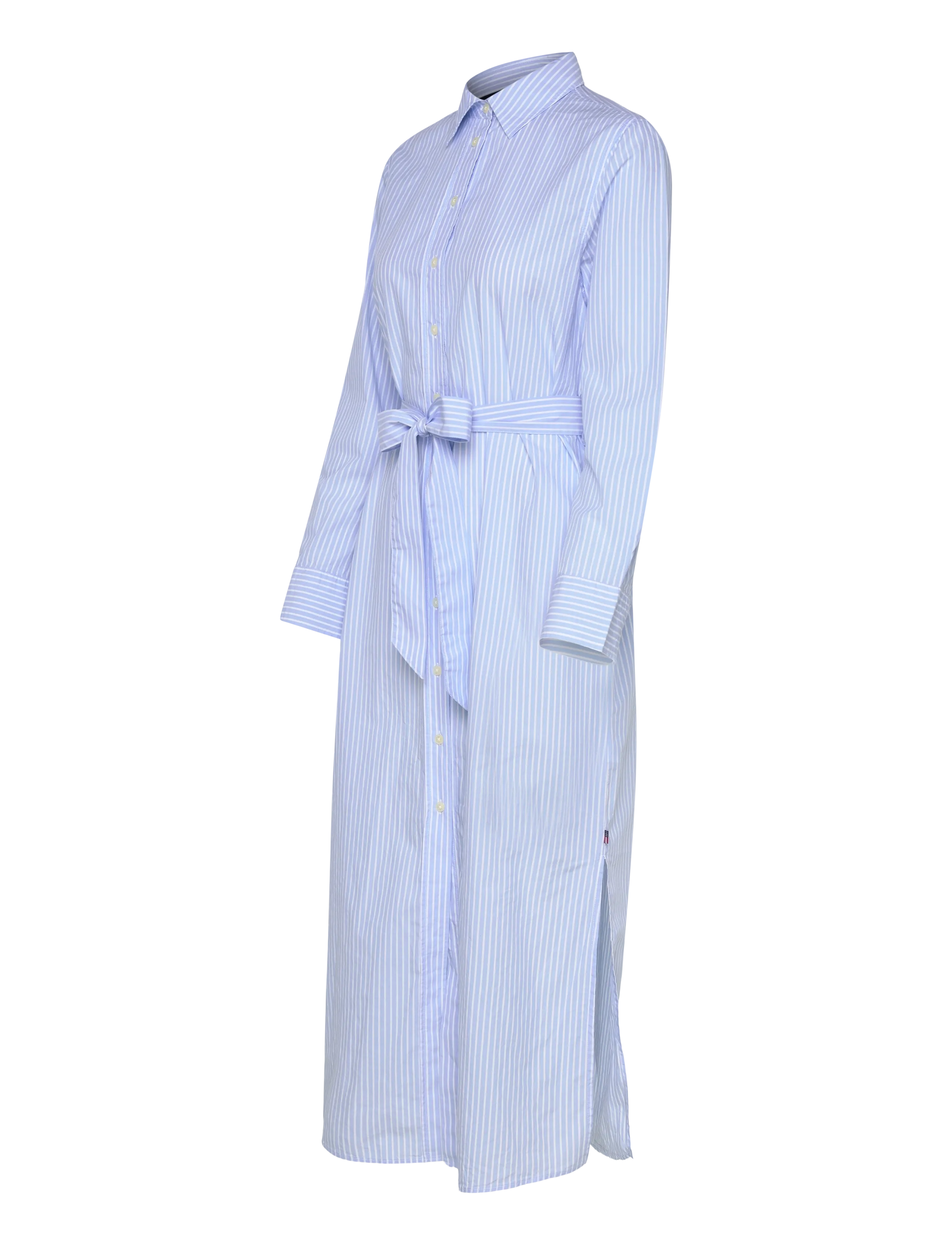 Lexington Clothing - Casual Long Poplin Shirtdress - skjortekjoler - lt blue/white stripe - 3