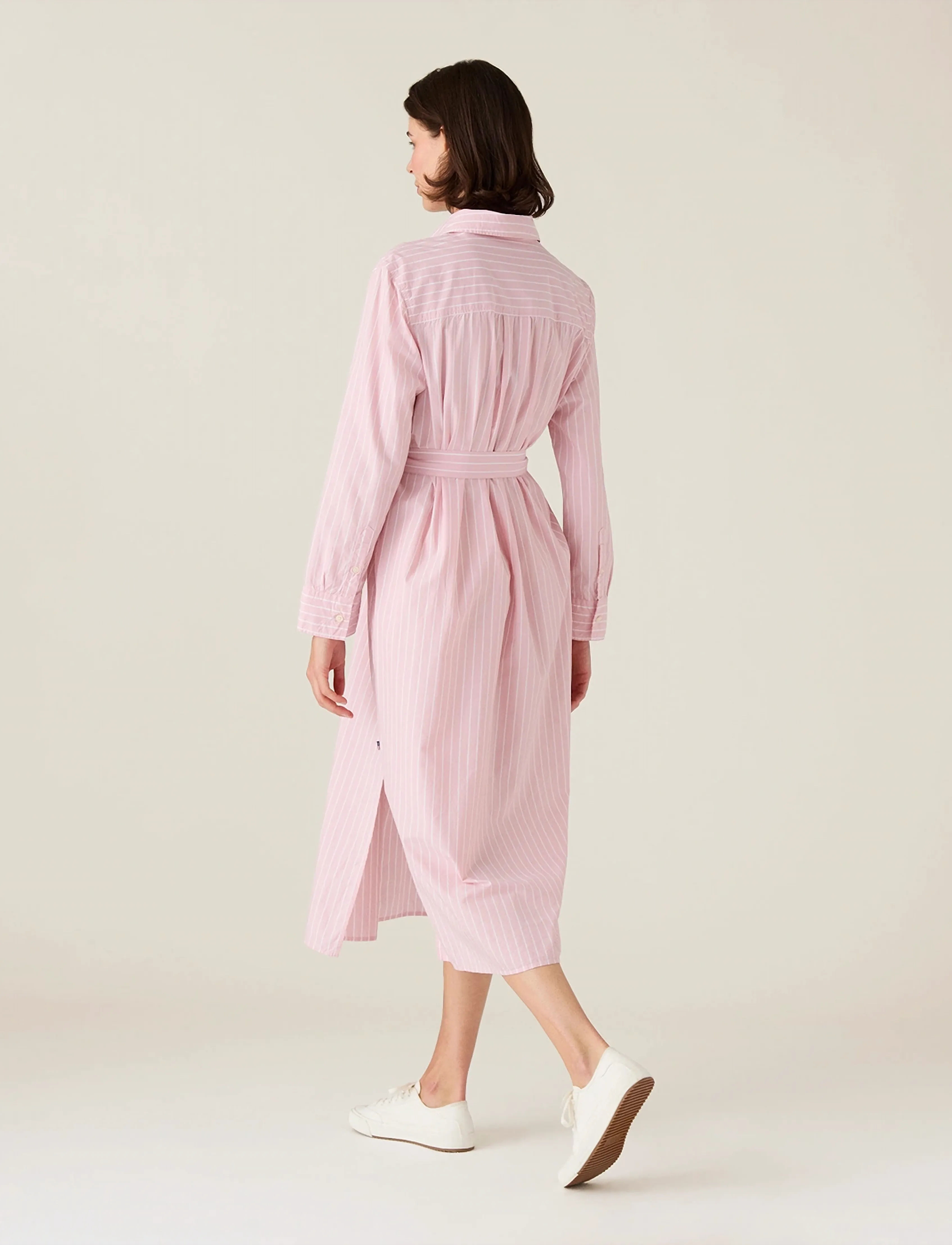 Lexington Clothing - Casual Long Poplin Shirtdress - robes chemises - pink/white stripe - 5