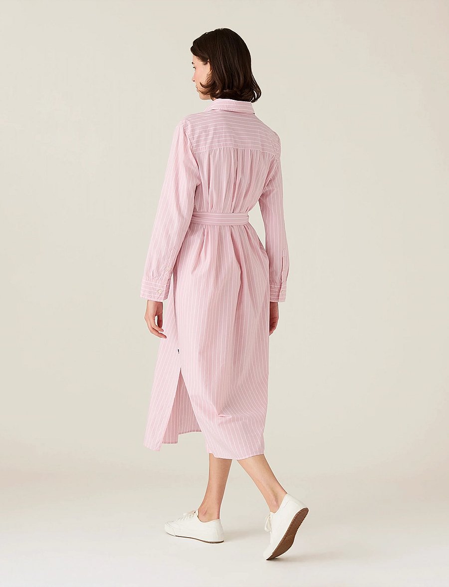 Lexington Clothing - Casual Long Poplin Shirtdress - robes chemises - pink/white stripe - 5