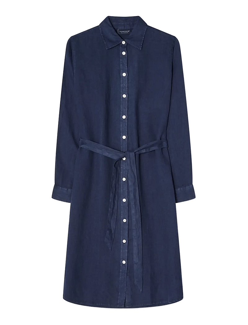 Lexington Clothing - Linen Shirt Dress - hemdkleider - navy - 1