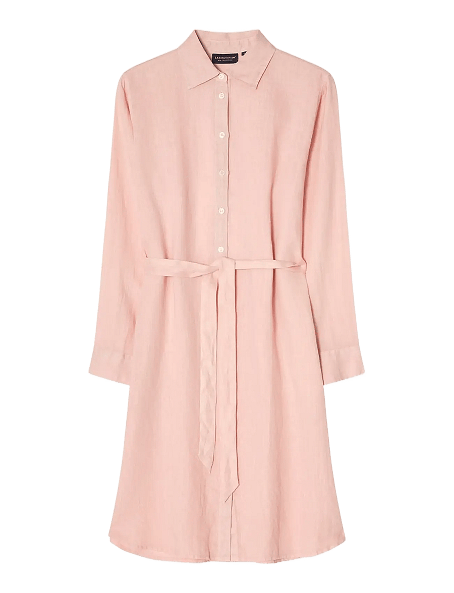 Lexington Clothing - Linen Shirt Dress - robes chemises - pink - 1