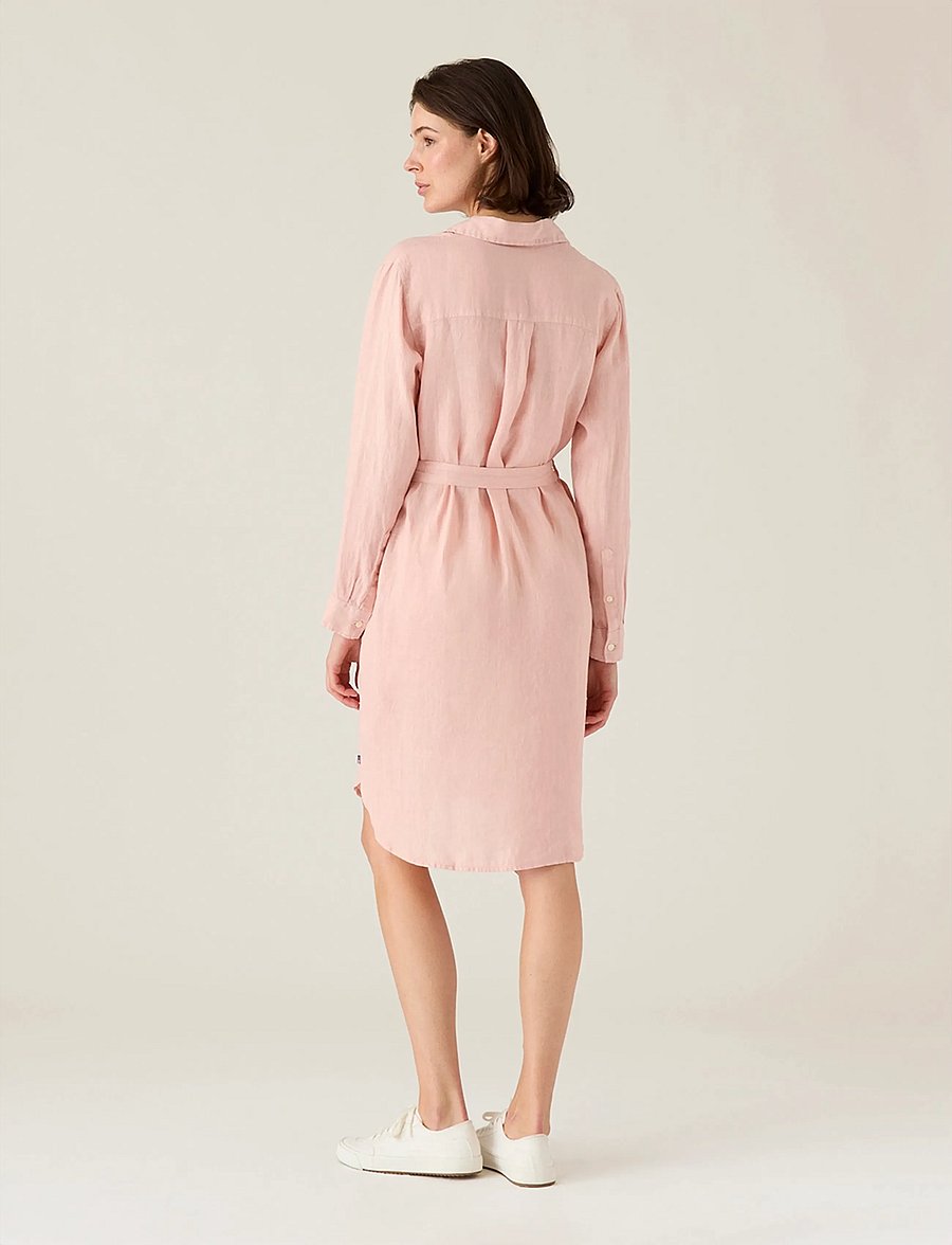 Lexington Clothing - Linen Shirt Dress - robes chemises - pink - 2
