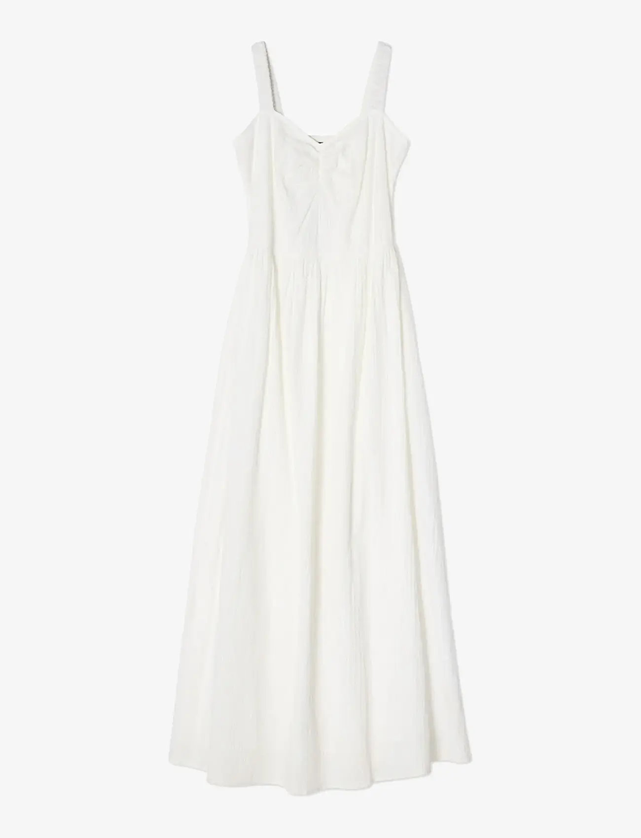 Lexington Clothing - Seersucker Summer Dress - maxikleider - white - 1