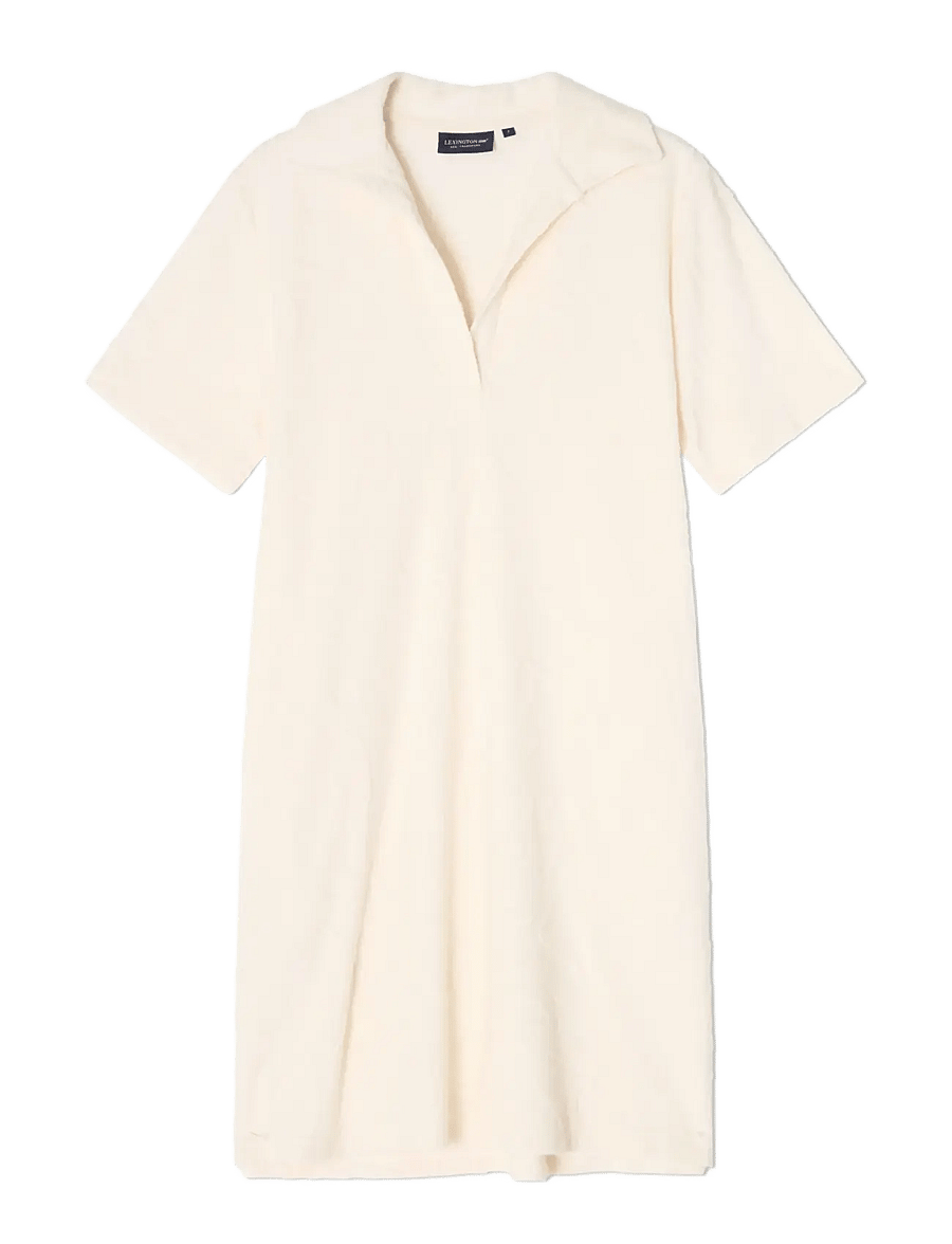 Lexington Clothing - Organic Cotton Terry Polo Dress - robes chemises - offwhite - 0