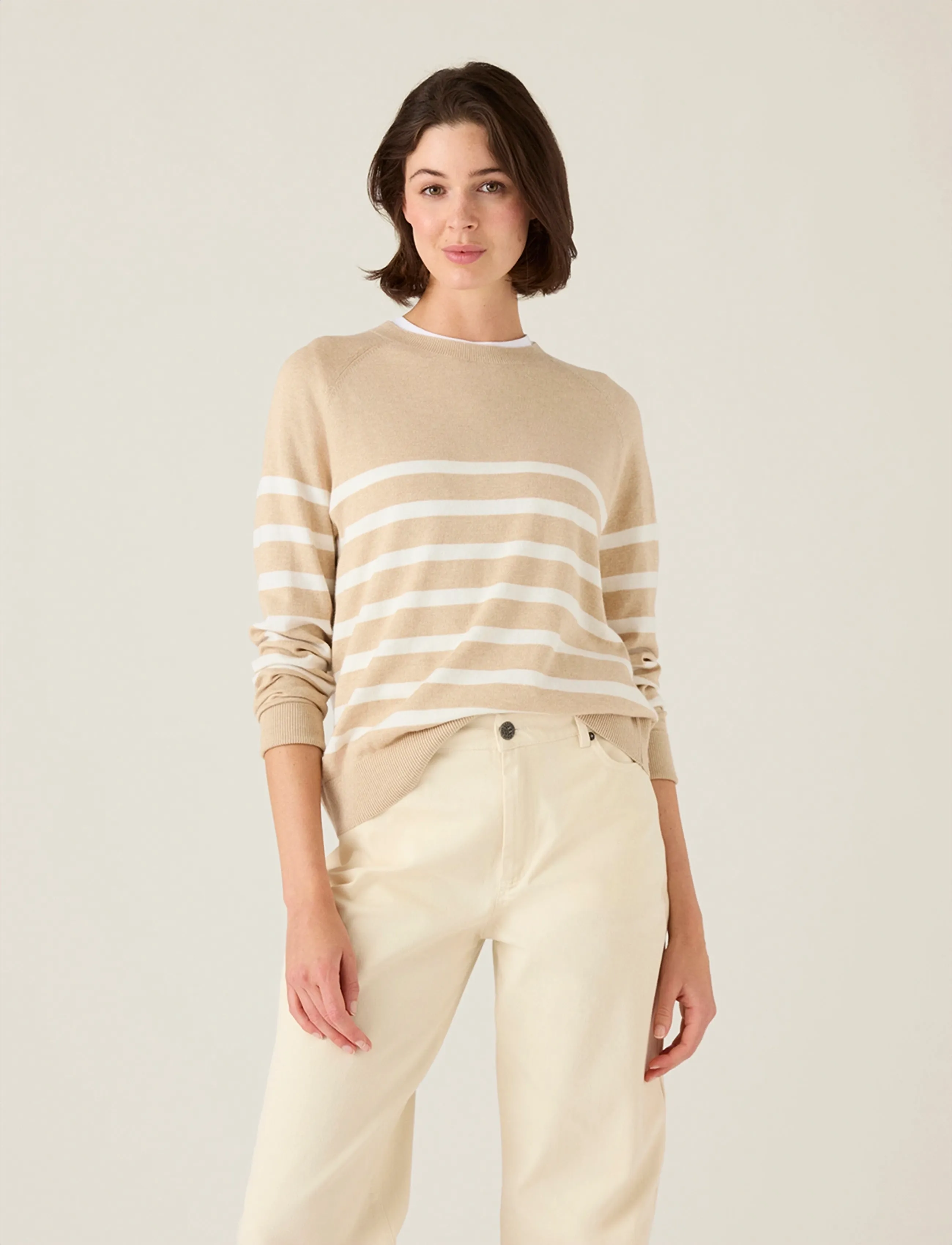 Lexington Clothing Cashmere Blend Raglan Sweater stickade tröjor dam – bild 3