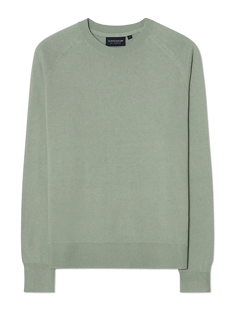 Lexington Clothing - Cashmere Blend Raglan Sweater - kashmir - green - 0