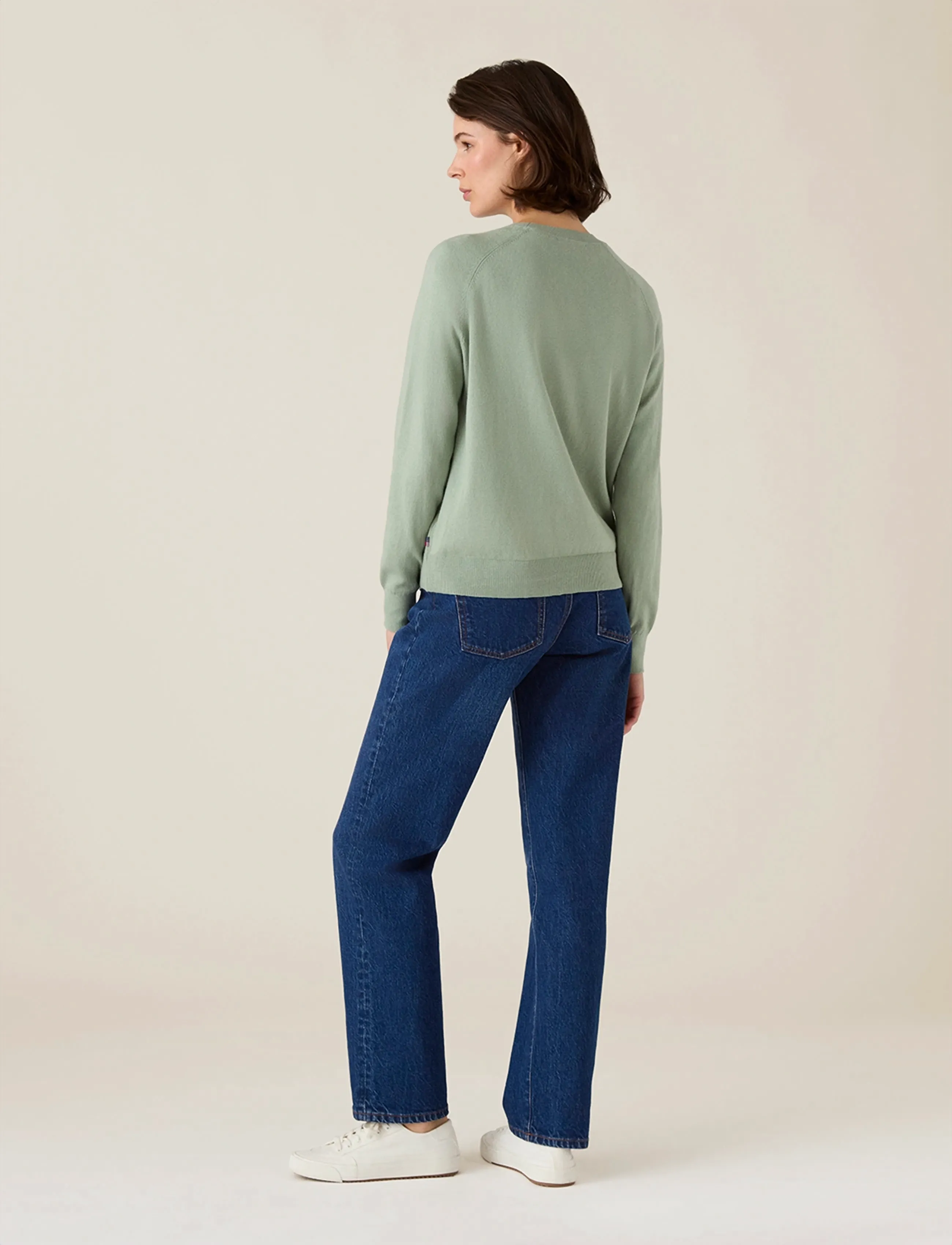 Lexington Clothing - Cashmere Blend Raglan Sweater - cashmere - green - 2
