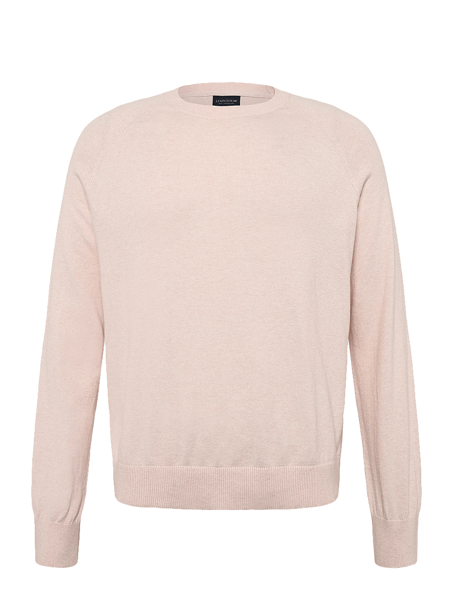 Lexington Clothing - Cashmere Blend Raglan Sweater - striktrøjer - light pink - 0