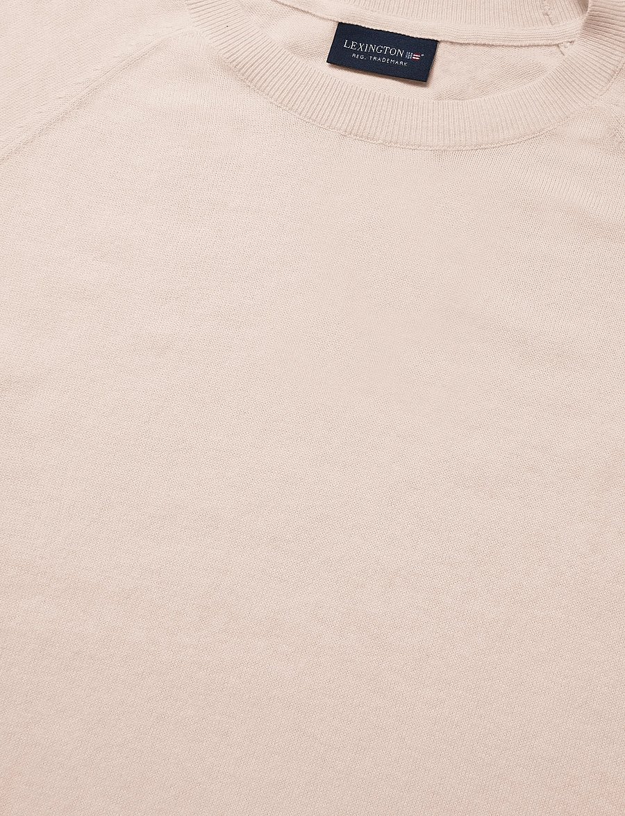 Lexington Clothing - Cashmere Blend Raglan Sweater - striktrøjer - light pink - 2